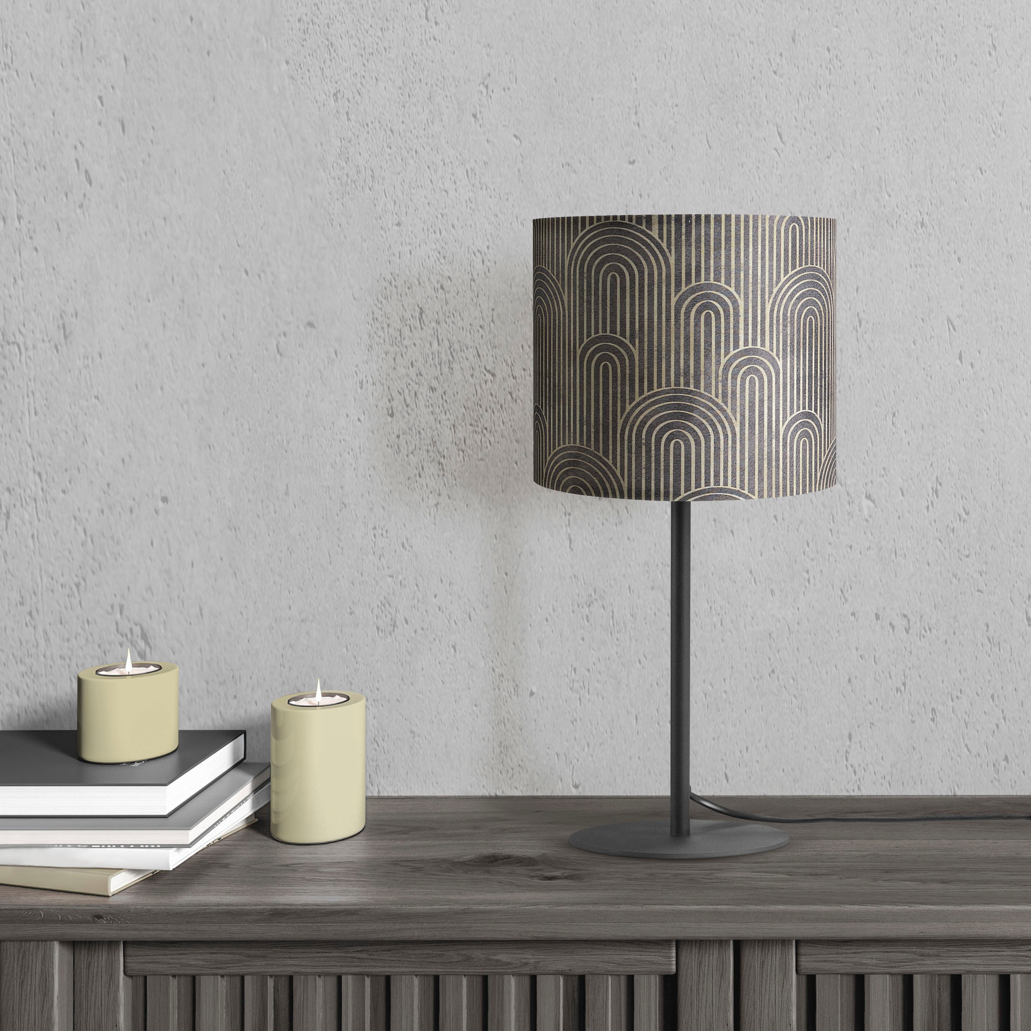 Paco Home Tischleuchte »Luca Pillar«, Leuchtmittel E14   ohne Leuchtmittel, günstig online kaufen
