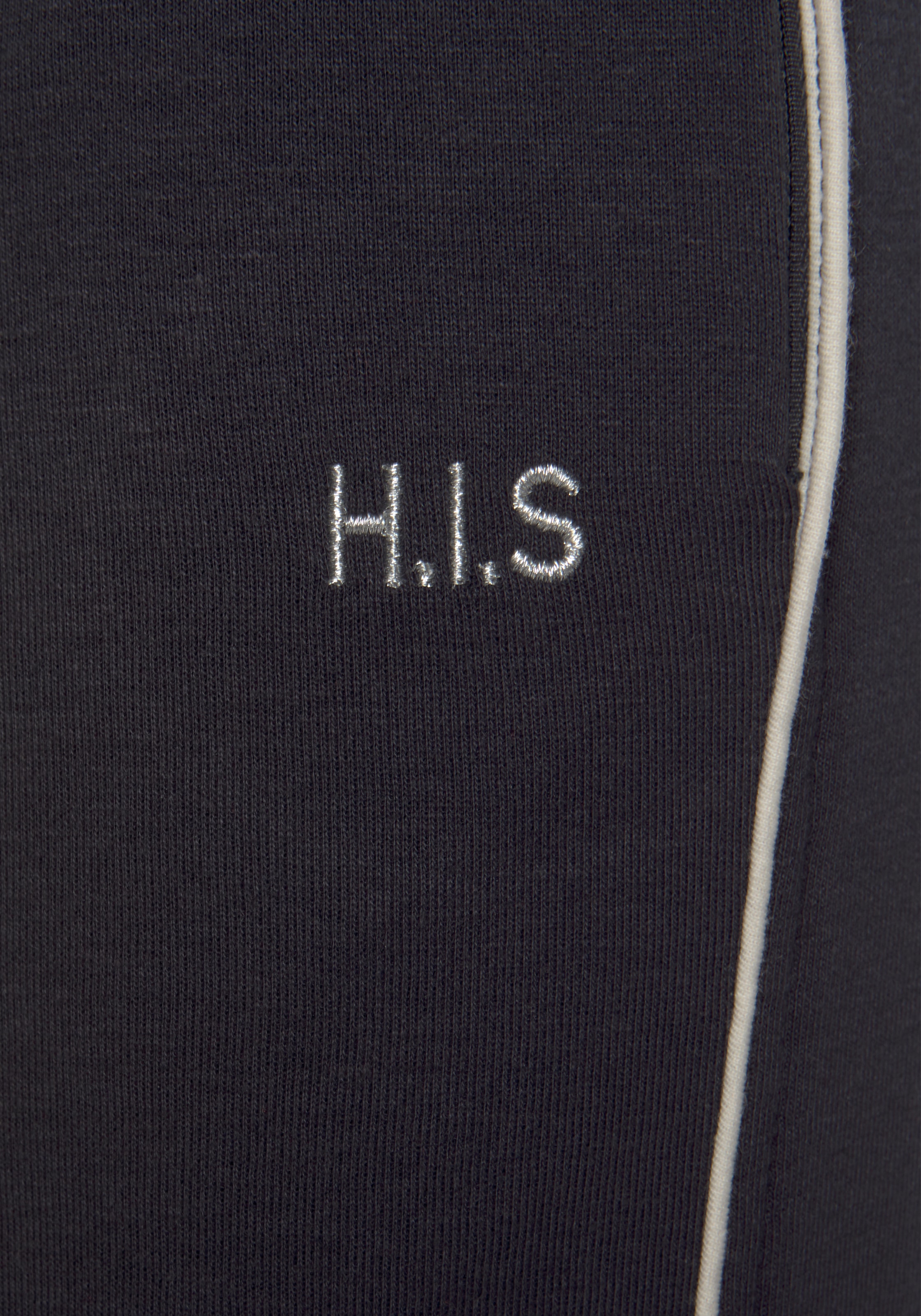 H.I.S Sweathose, am Reißverschluss Loungeanzug Beinsaum, Online-Shop kaufen mit im