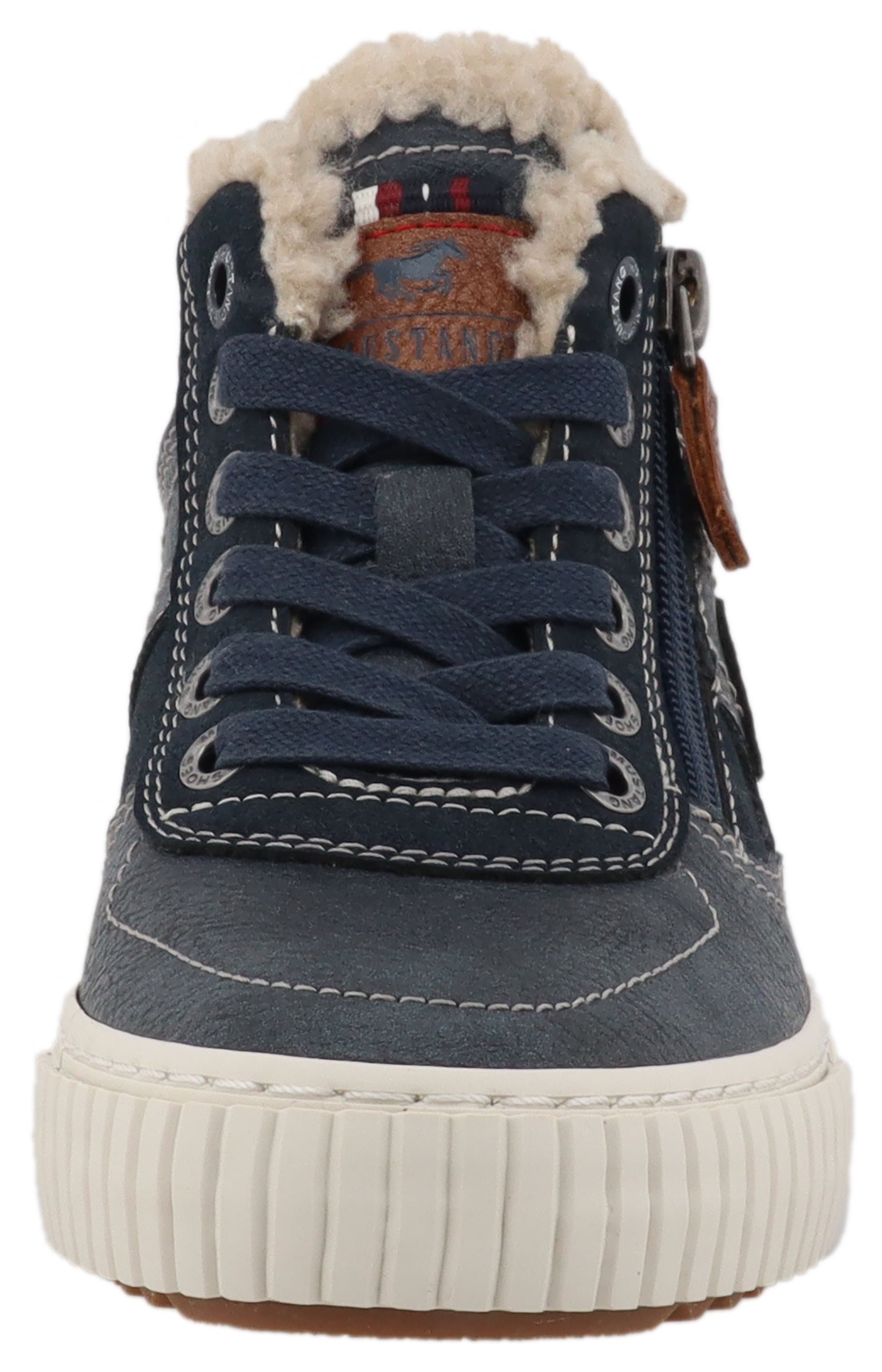 Mustang Shoes Sneaker »Ezio«  High Top Sneaker, Schnürboots mit Reißverschluss