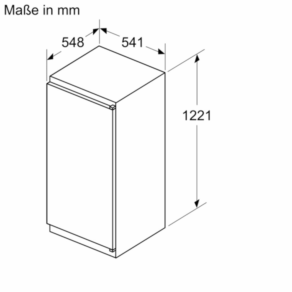 NEFF Einbaukühlschrank »KI2421SE0«, KI2421SE0, 122,1 cm hoch, 54,1 cm breit