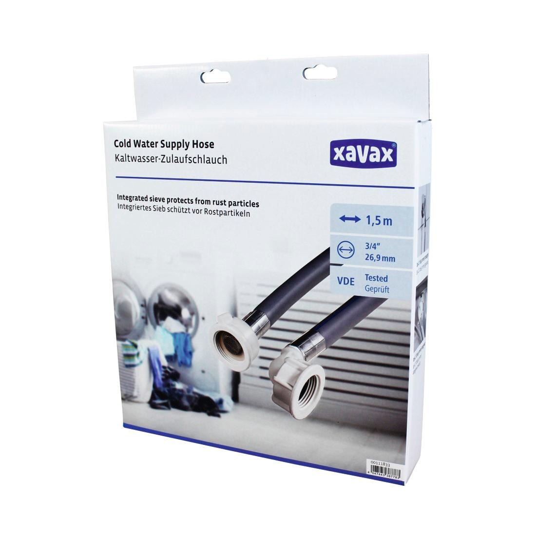 Xavax Zulaufschlauch »Kaltwasser-Zulaufschlauch für Waschmaschinen/Geschirrspüler, 1,5 m«