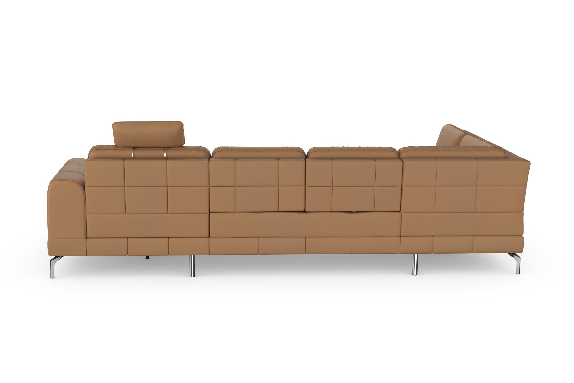 sit&more Wohnlandschaft »Bendigo U-Form«, inklusive Sitztiefenverstellung, Bodenfreiheit 15 cm, in 2 Fußfarben
