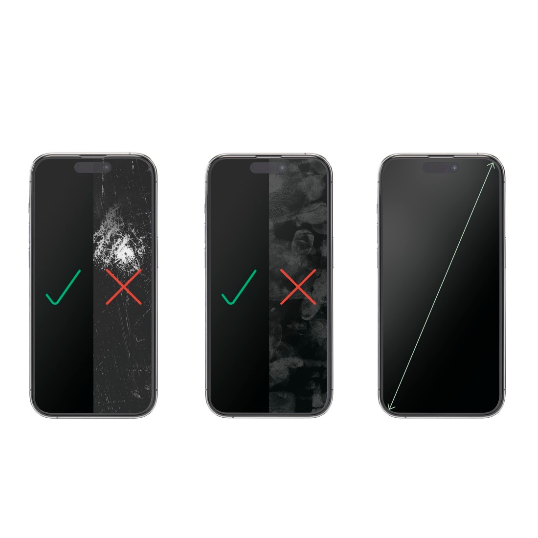Hama Displayschutzglas »Displayschutz für iPhone 16 Pro (Panzerglasfolie, D3O, Montagehilfe)«, für iPhone 16 Pro