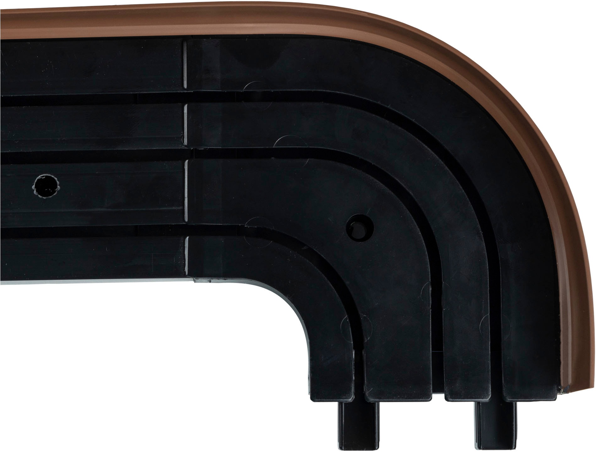 SN DECO GROUP Vorhangschiene »SH3«, 3 läufig-läufig, Fixmaß, Set 3-läufig,inkl. Rundbögen, Blende 5 cm, vorgebohrt, Innenlauf