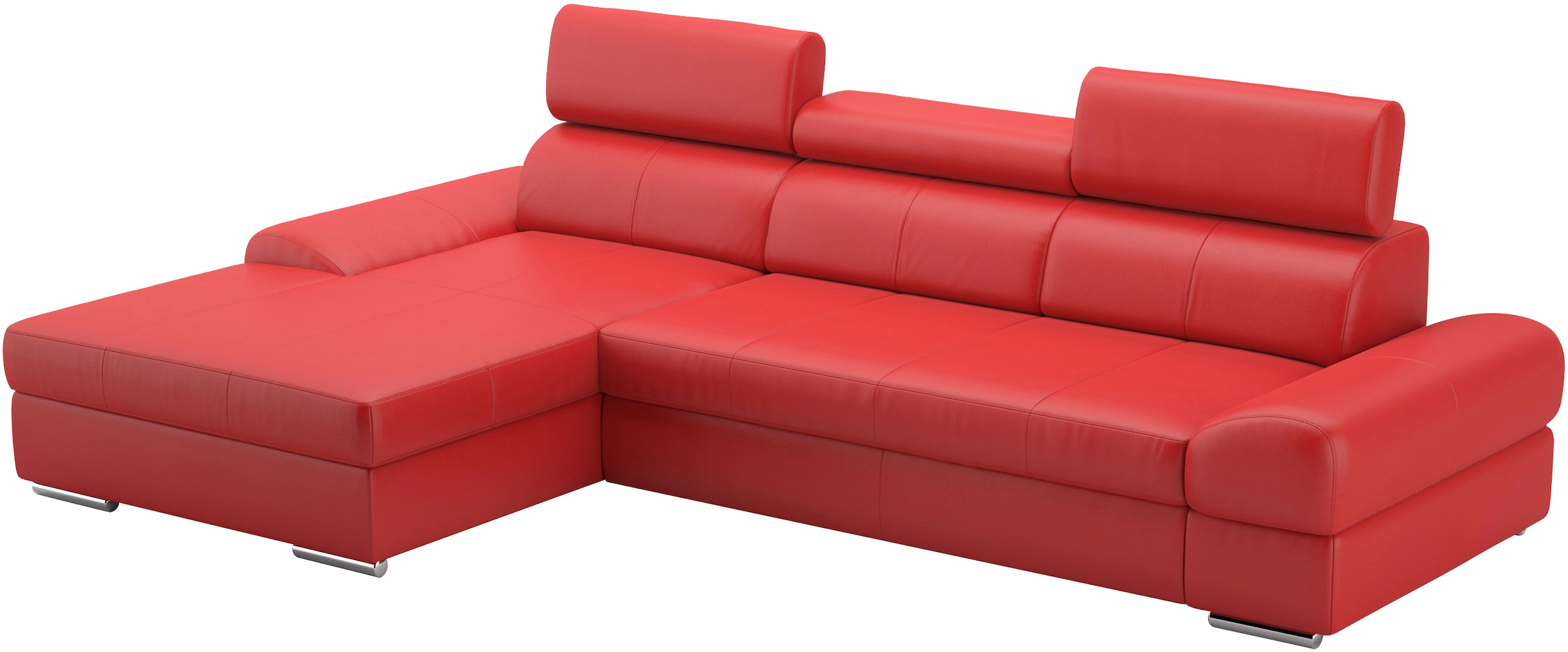 sit&more Ecksofa Broadway, mit verstellbaren Kopfteilen, wahlweise mit Bettfunktion