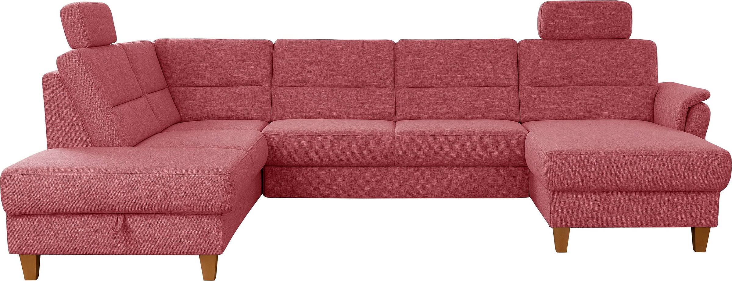 Home affaire Wohnlandschaft »Palmera U-Form, B: 308 cm« optional Bettfunkti günstig online kaufen