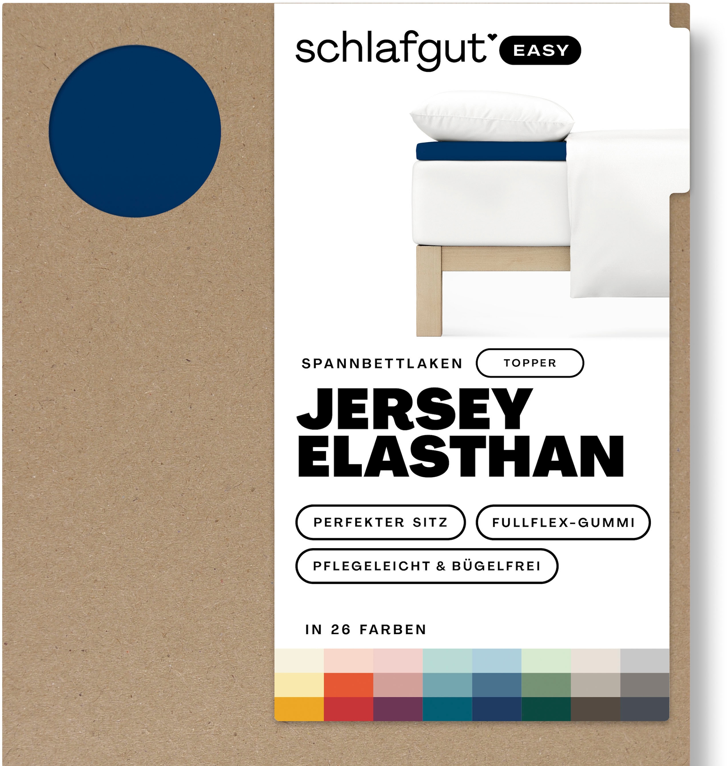Schlafgut Spannbettlaken »EASY Jersey Elasthan Topper«, MADE IN GREEN by OEKO-TEX®