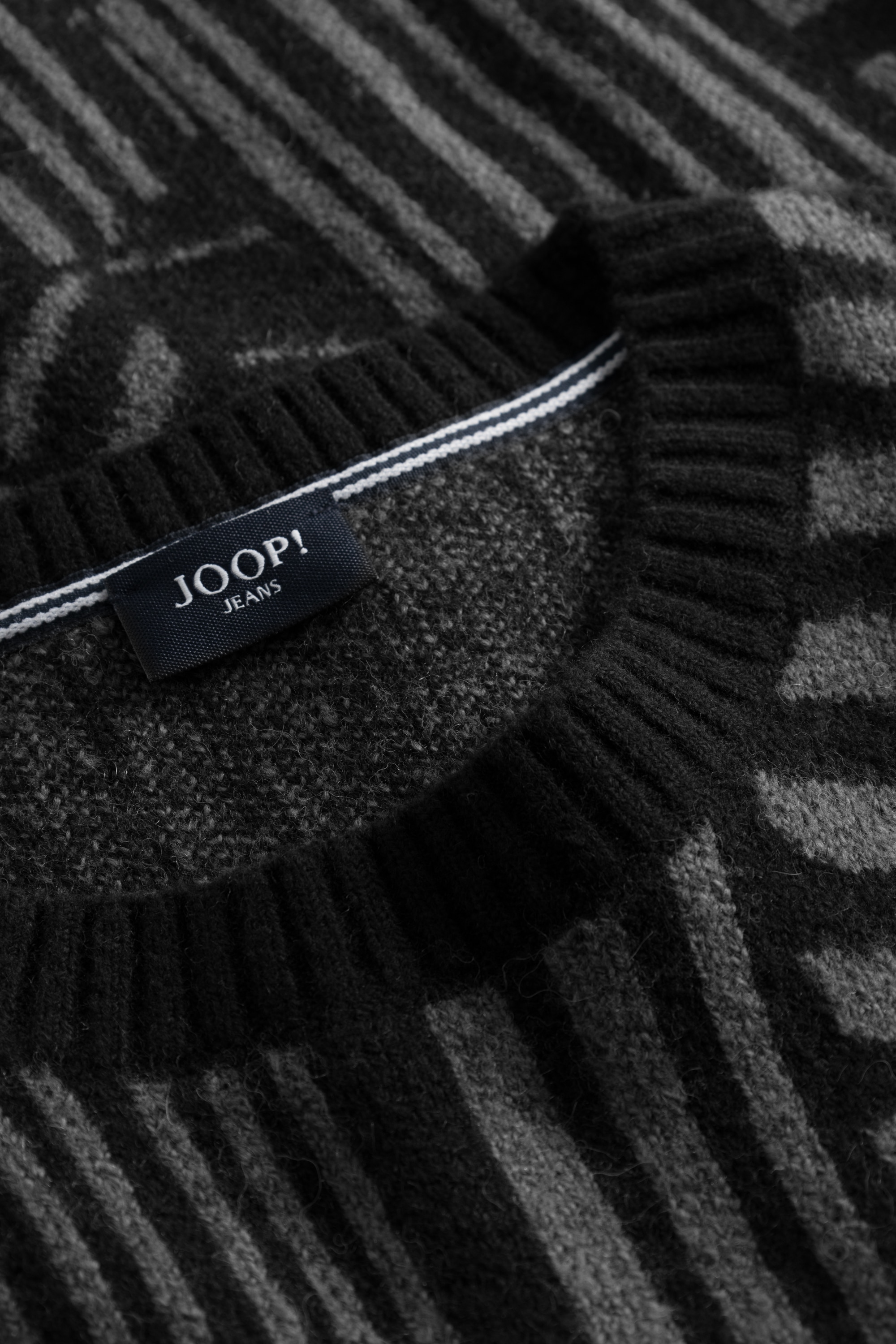 Joop Jeans Rundhalspullover »Skyo«, mit trendigem Muster