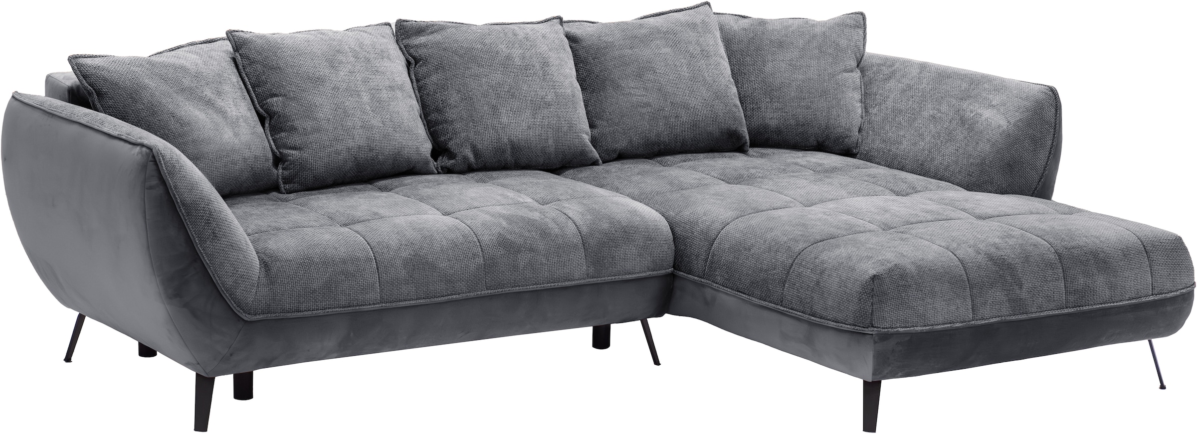 exxpo - sofa fashion Ecksofa »Midway mit einfacher Easy-Lift-Bettfunktion, bequem und modern«, inkl. Bettfunktion und praktischem Bettkasten, L-Form