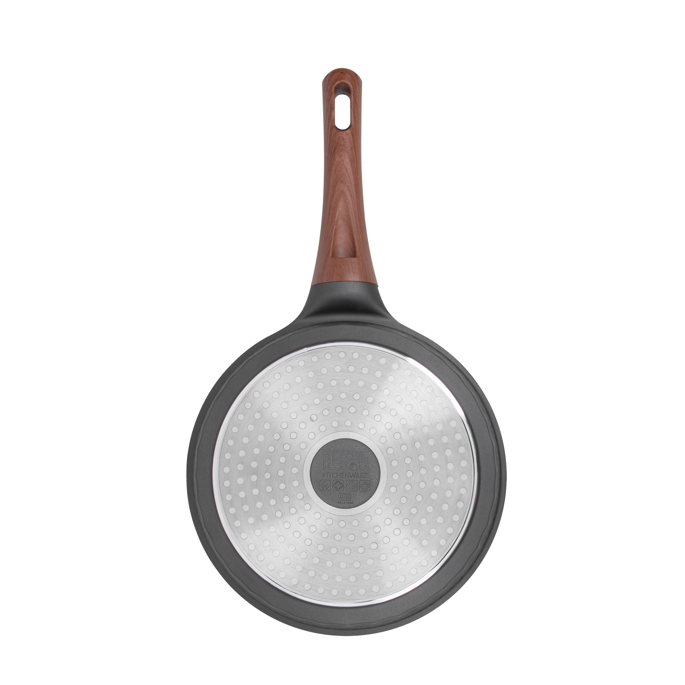 RESTO Kitchenware Topf-Set »CAPELLA -  Einzigartiges Design mit 3D-Effekt, antihaftbeschichtet« Set, 1x Soßentopf Ø 16 cm, 2x Kochtopf Ø 20/24 cm, 1x Bratpfanne Ø 24 cm, 7 tlg. Aluminiumguss