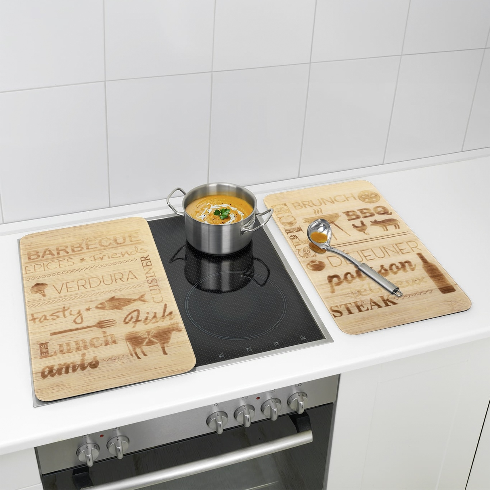 Maximex Herd-Abdeckplatte »Universal Modell BARBECUE« für Induktions-, Glas günstig online kaufen