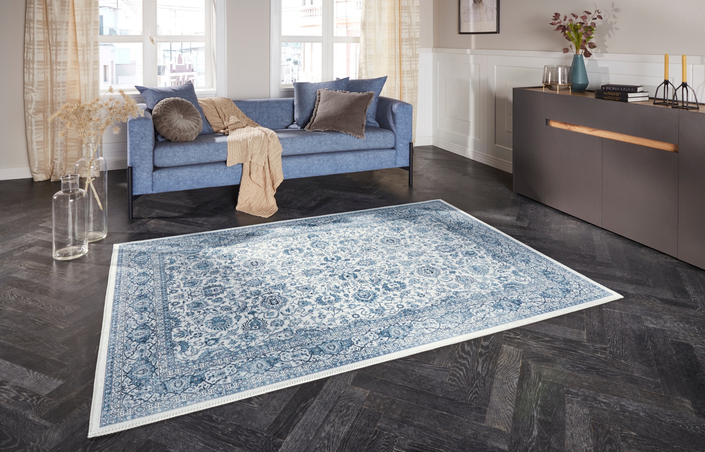 ELLE DECORATION Teppich »Keshan Maschad«, rechteckig, 5 mm Höhe, Orientalis günstig online kaufen
