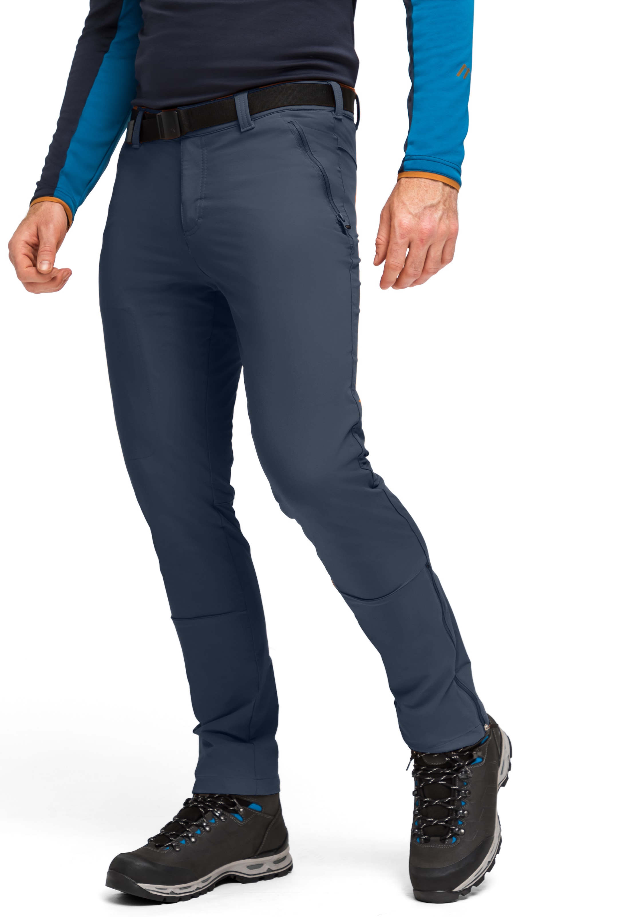 Maier Sports Funktionshose »Naturno slim«, Herren Wanderhose, elastische Trekking-Hose, 4 Taschen, Slim Fit
