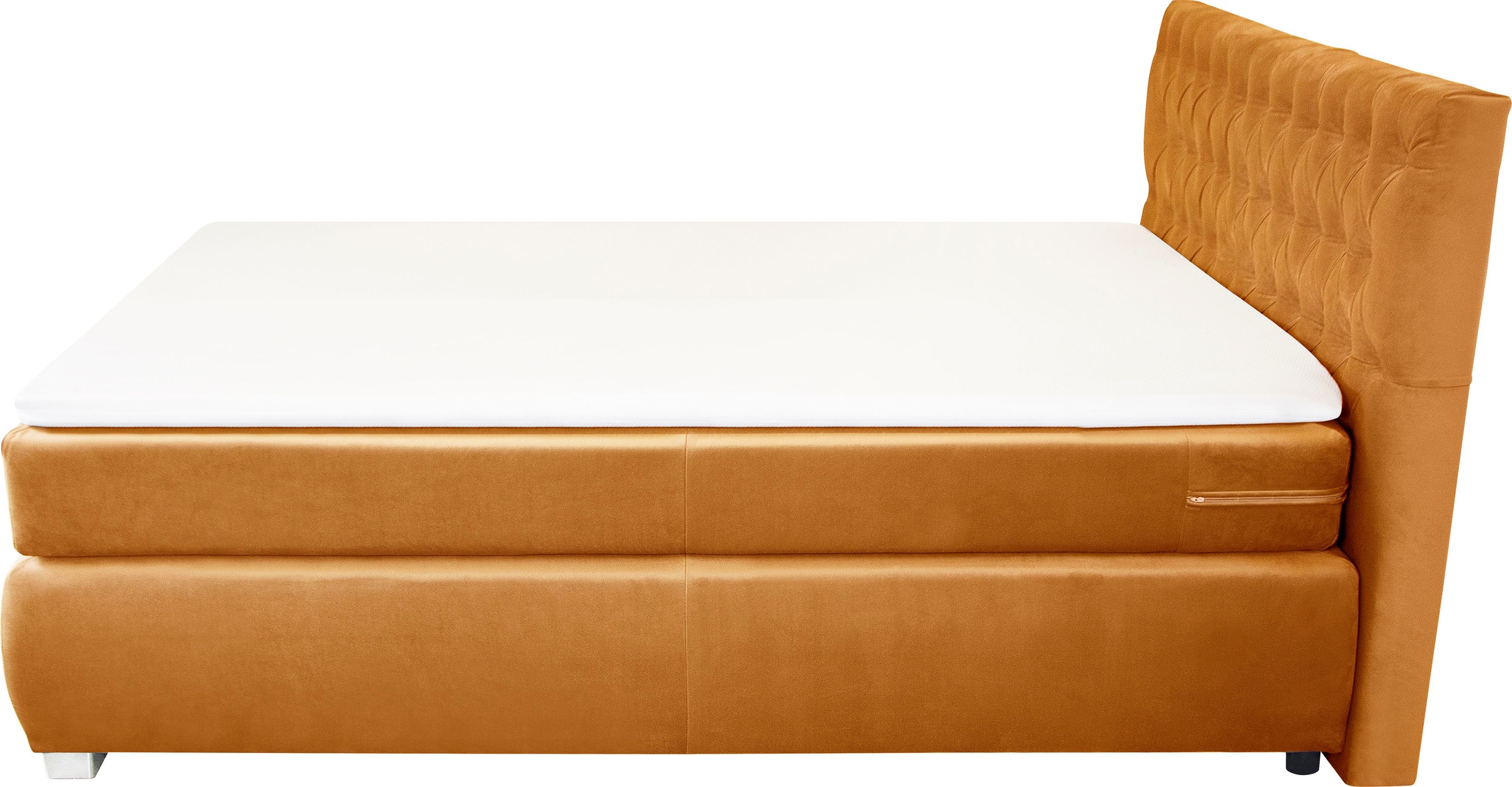 Leonique Boxspringbett »Rumba«, Taschenfederkern-Matratze in Härtegrad 3, in 4 Breiten, incl. Topper