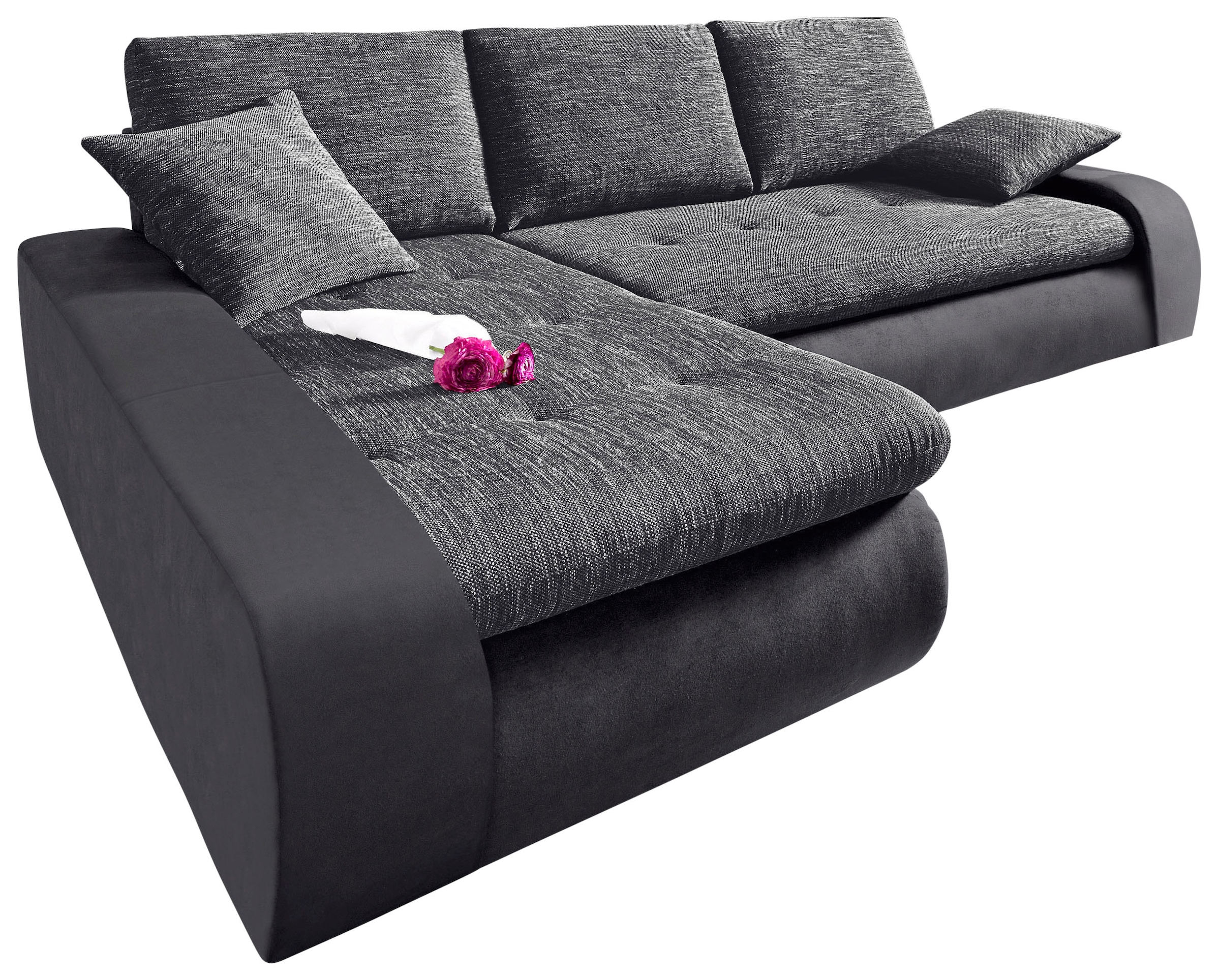 TRENDMANUFAKTUR Ecksofa »Indie, modern und bequem, Materialmix, OTTOs Choic günstig online kaufen