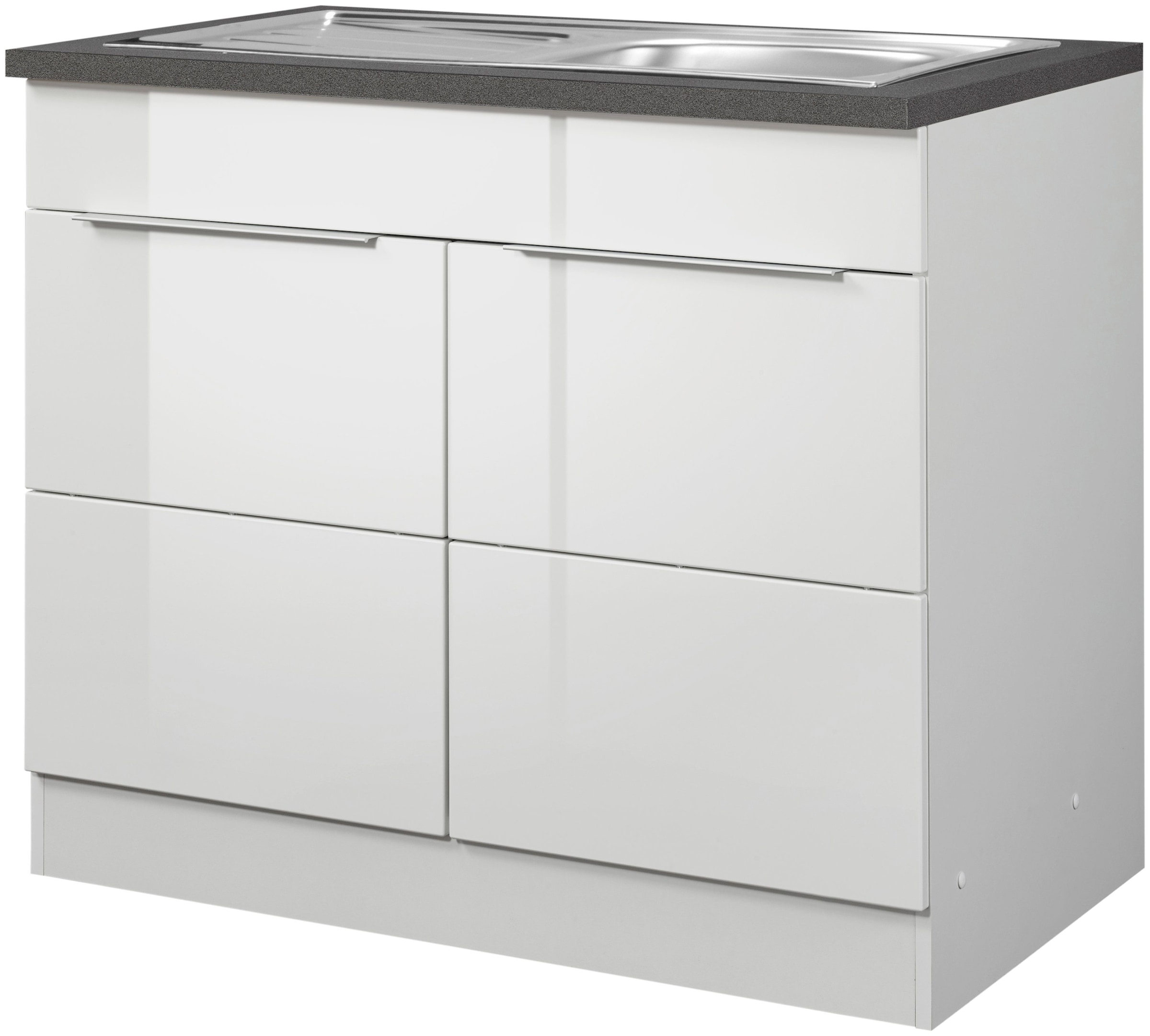 Kochstation Spülenschrank »KS-Brindisi«, 100 cm breit, inklusive Einbauspüle