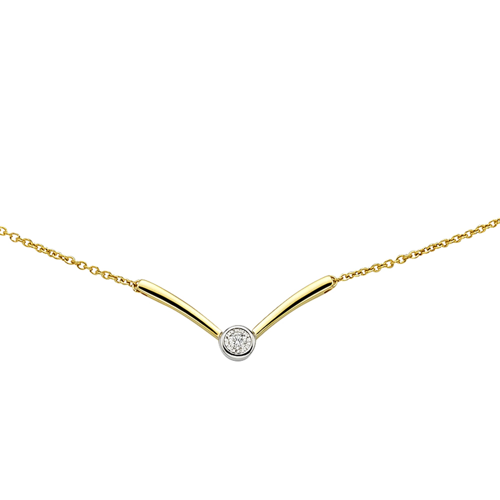 Collierkettchen »Gold 375 mit Brillant 0,03ct.«