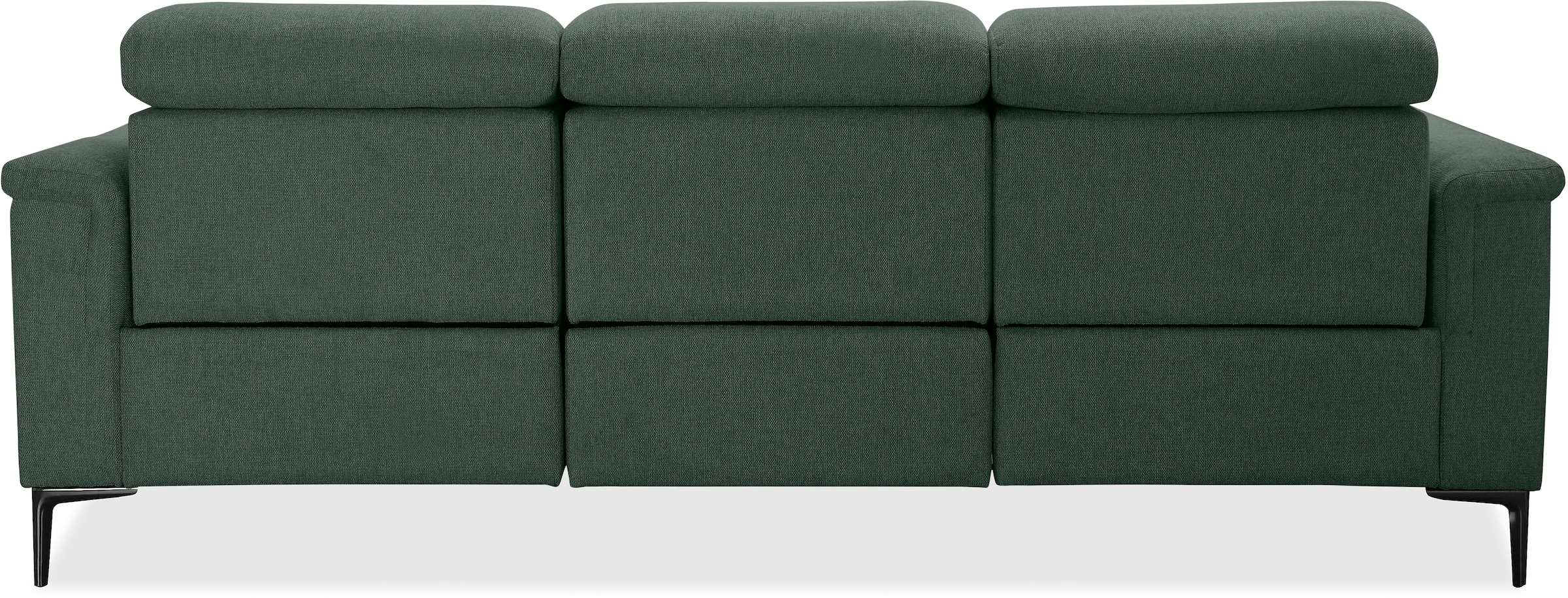 Places of Style 3-Sitzer Lund, in  Leder und Webstoff lieferbar