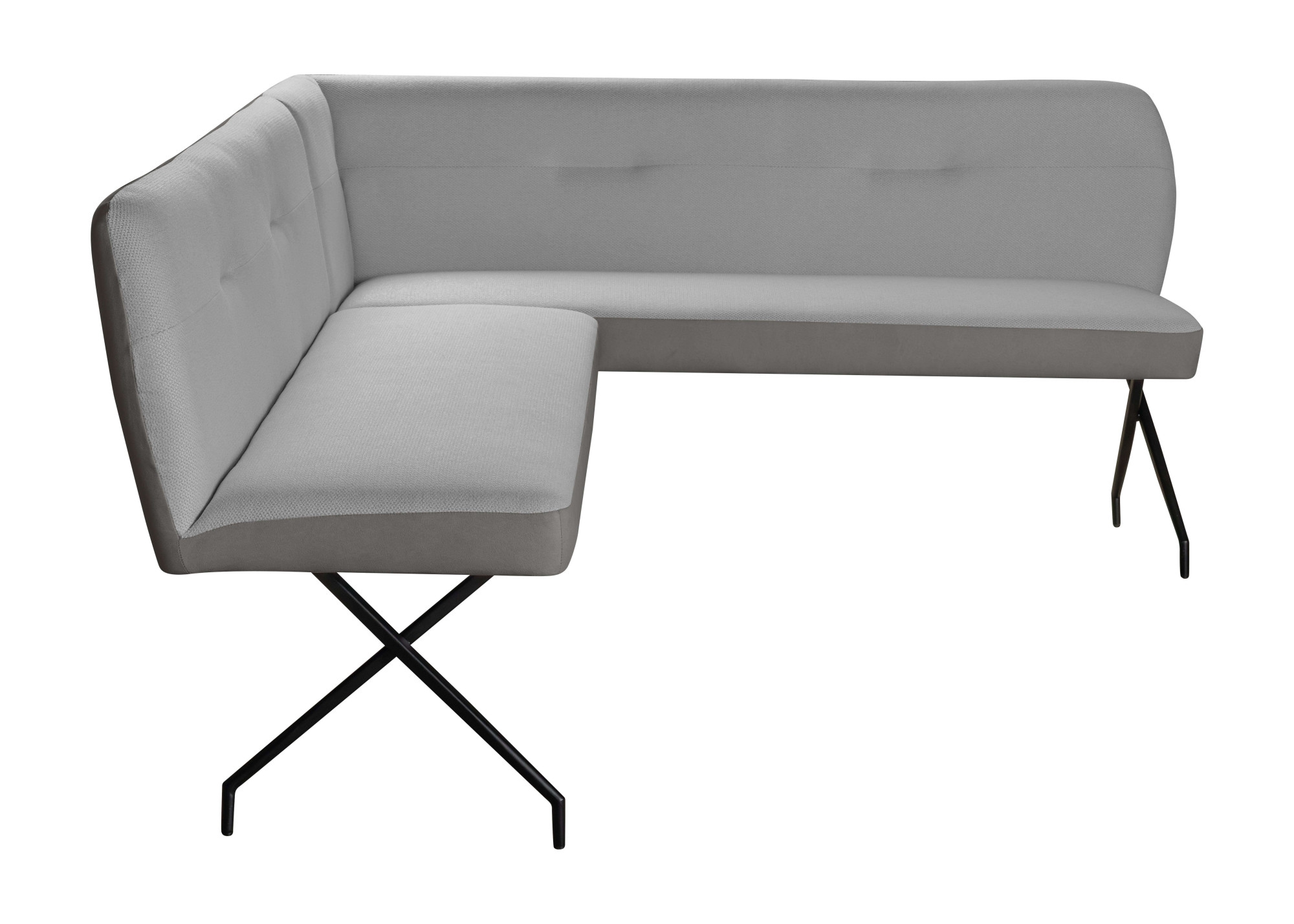 OTTO home Eckbankgruppe »Bruna Essecke, Sitzgruppe, Eckbankgruppe, Küchenbankgruppe« Set, 4tlg, 4 tlg. tlg. Stuhl: 360° drehbar (Rückst.), 2-Stoff-Design. Wellenfederung Eckbank