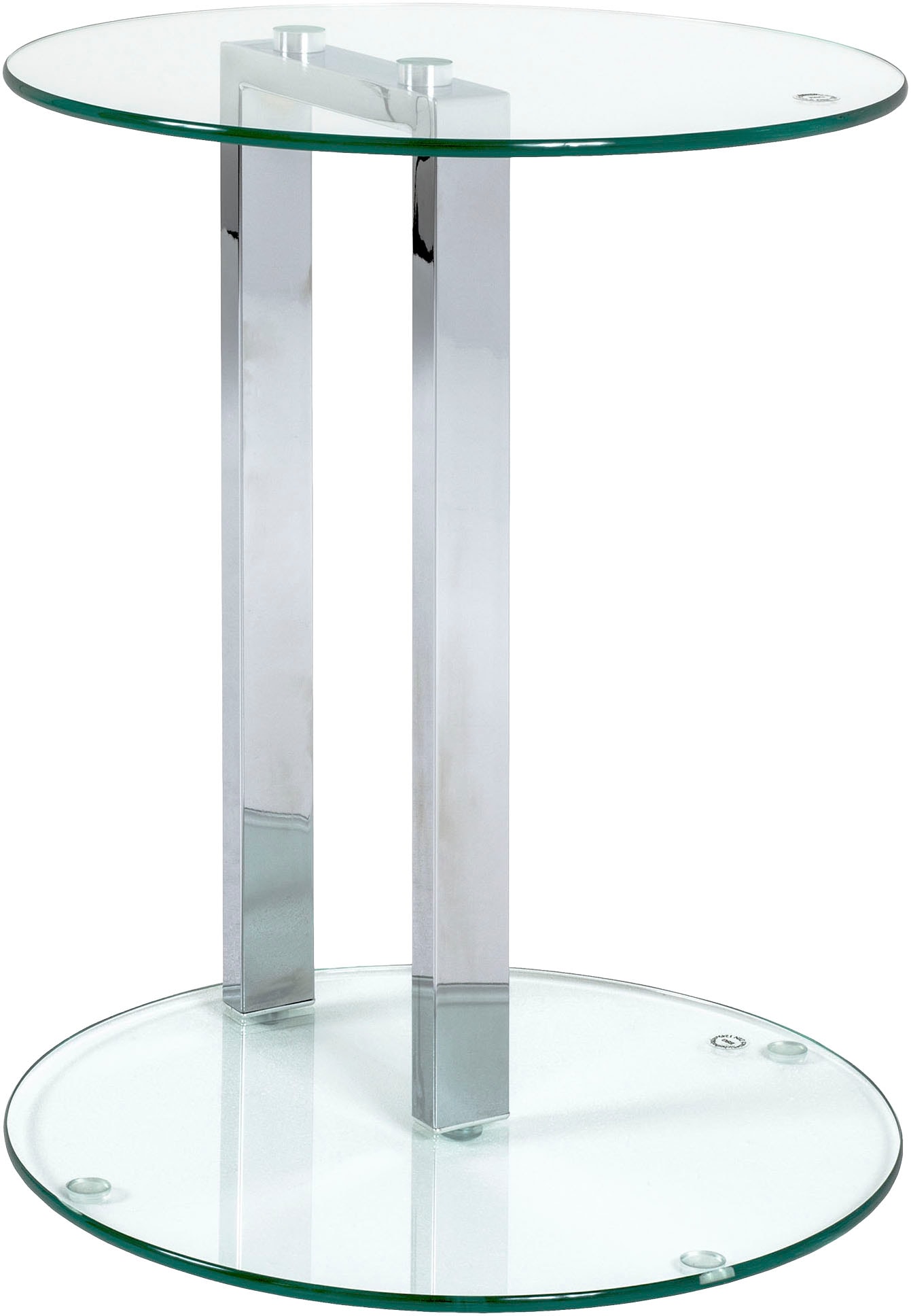 HAKU Beistelltisch »Sofatisch, Wohnzimmertisch« 1 Stk. tlg. rund - aus Metall Silber - Ø/H 40/50 cm