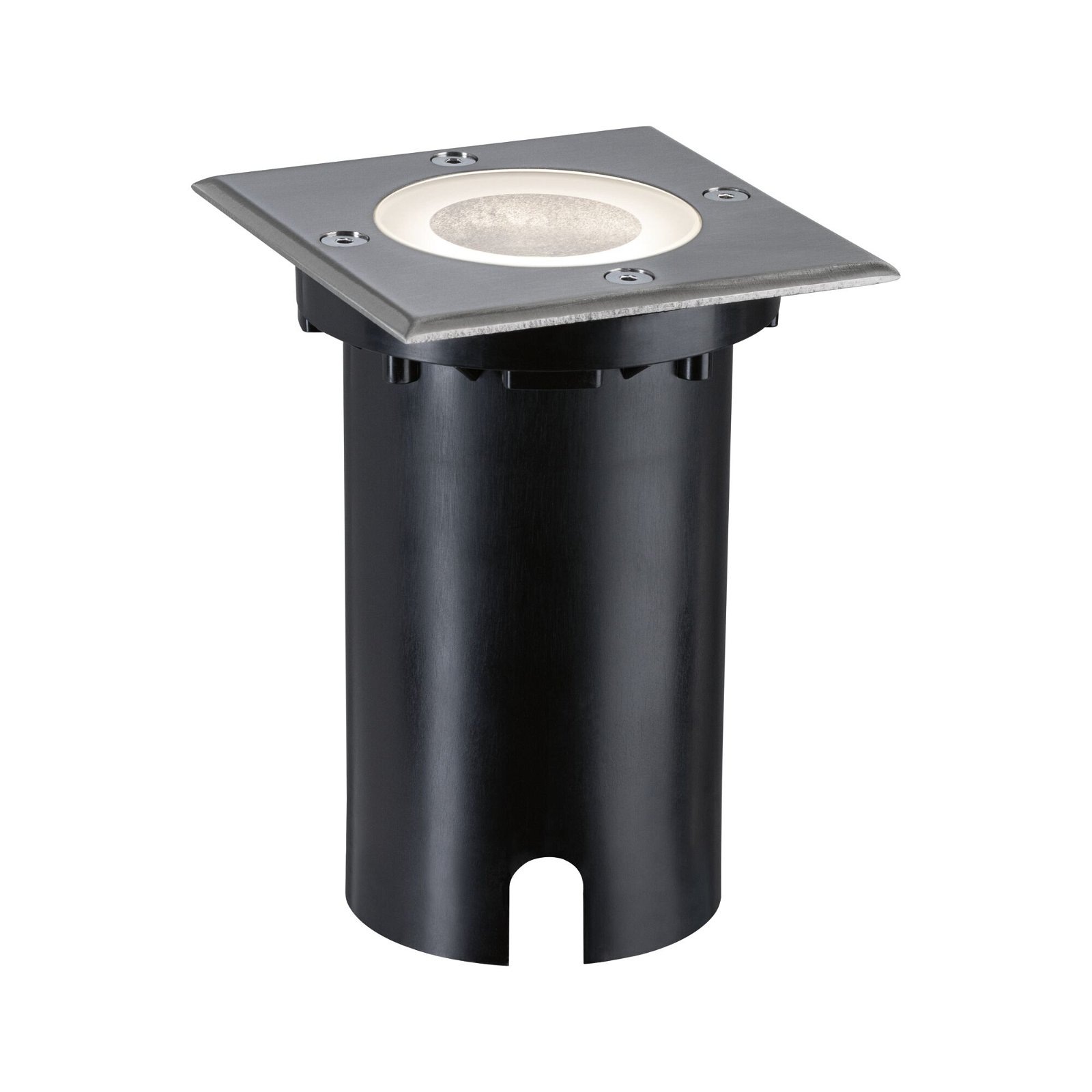 Paulmann LED Einbauleuchte »Floor eckig 110x110mm RGBW+ 4,9W 300lm 230V Eisen gebürstet Aluminium«, 1 flammig, Bodeneinbauleuchte Smart Home Zigbee 3.0 IP67