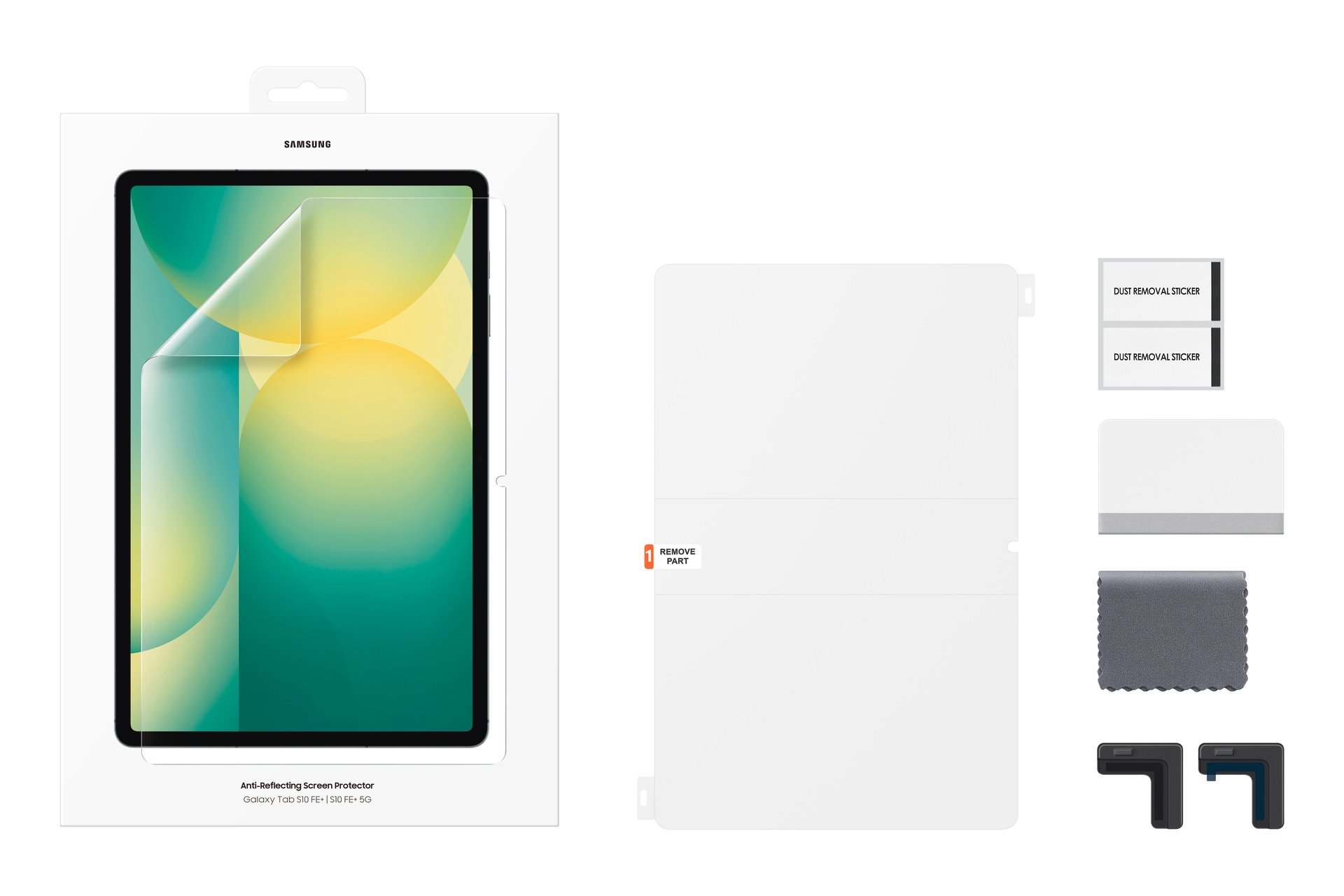 Samsung Displayschutzglas »Anti-Reflecting Screen Protector«, für Samsung Galaxy Tab S10 FE+, Displayschutzfolie, Schutzfolie, Bildschirmschutz, kratz- & stoßfest