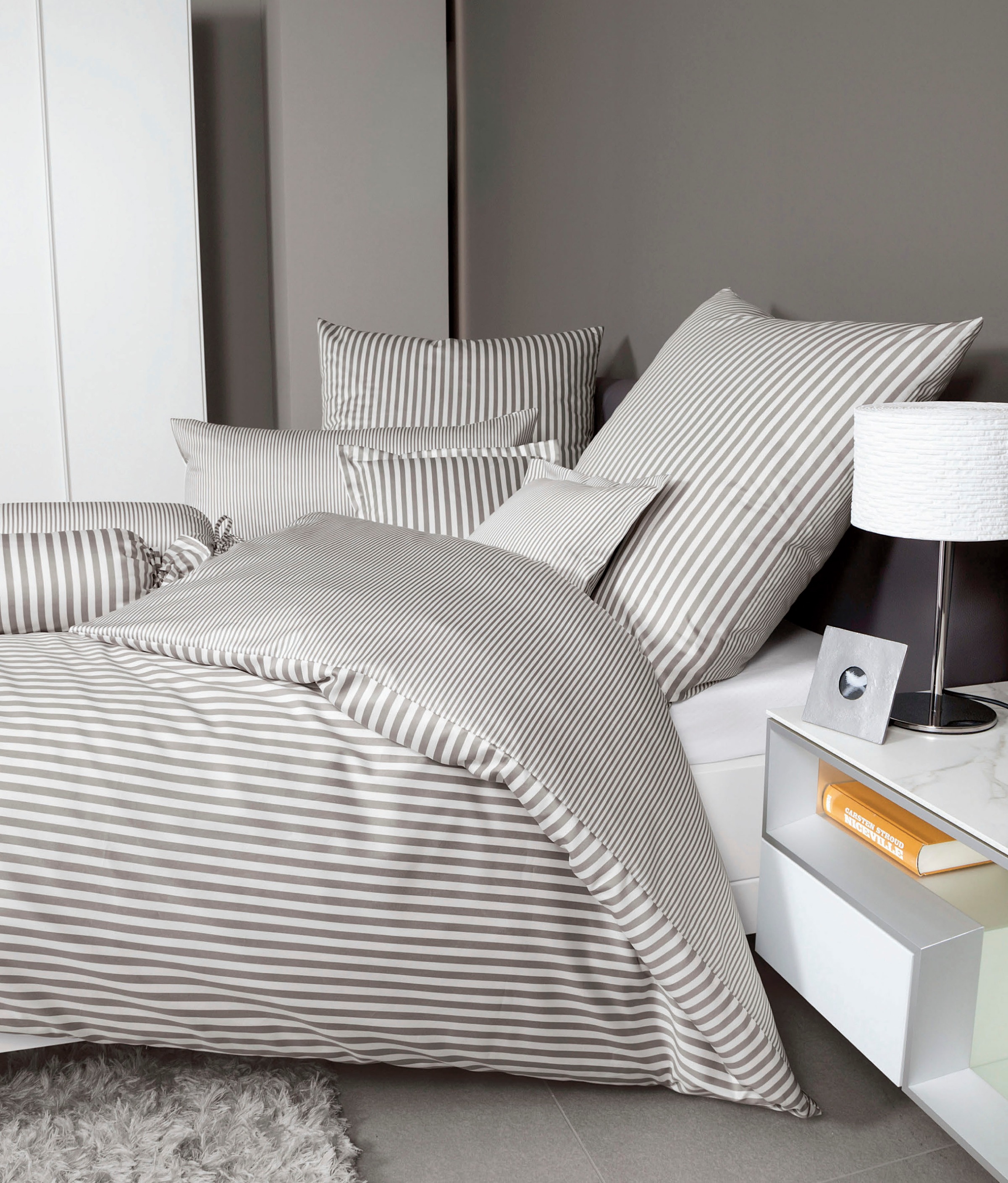 Janine Wendebettwäsche »modernclassic 3912, 100% Baumwolle« 2 Stk. tlg. mit günstig online kaufen