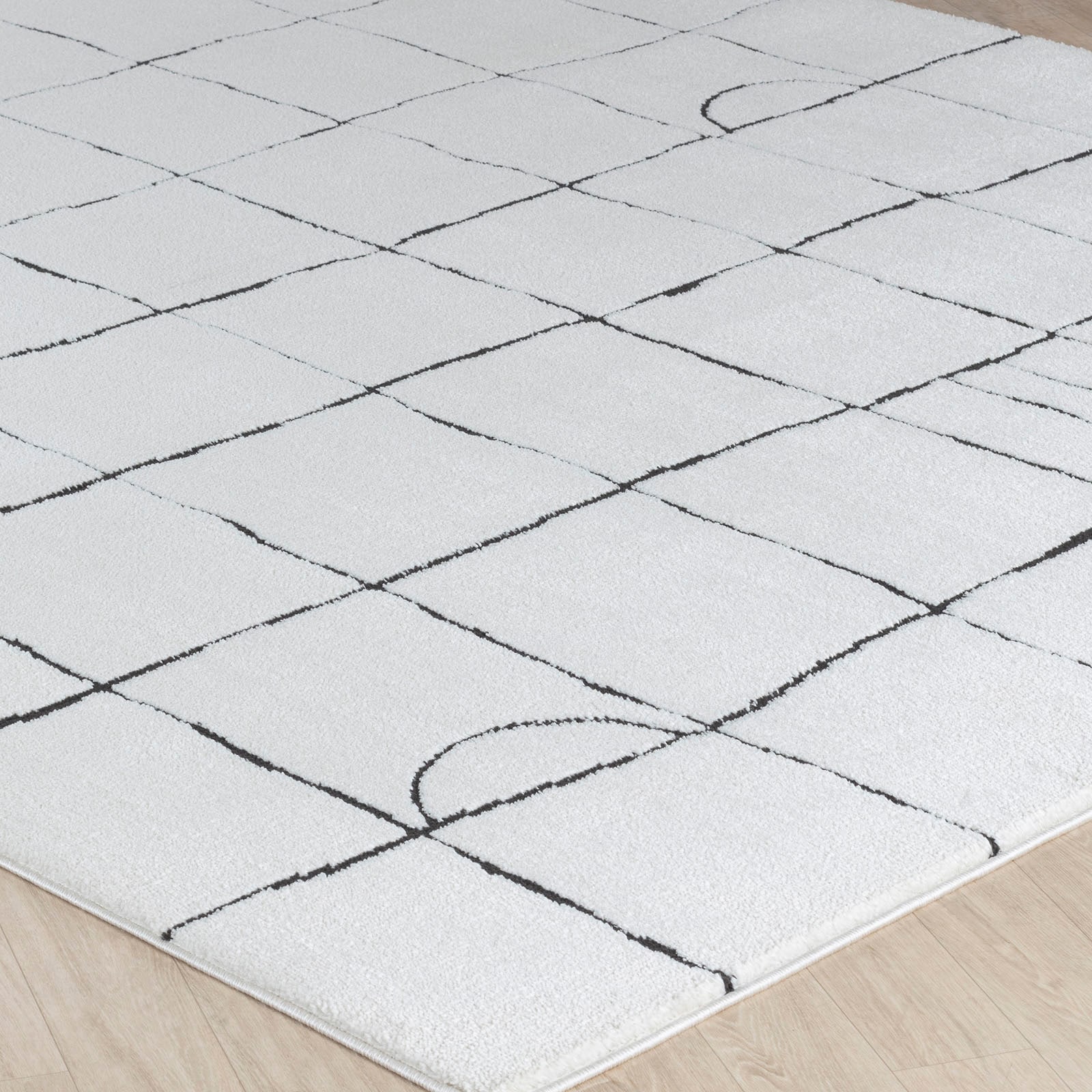 Livabliss Teppich »CAGLIARI«, rechteckig, 14 mm Höhe, Skandi Design, Modern Boho Kurzflor Wohnzimmerteppich, Schlafzimmer