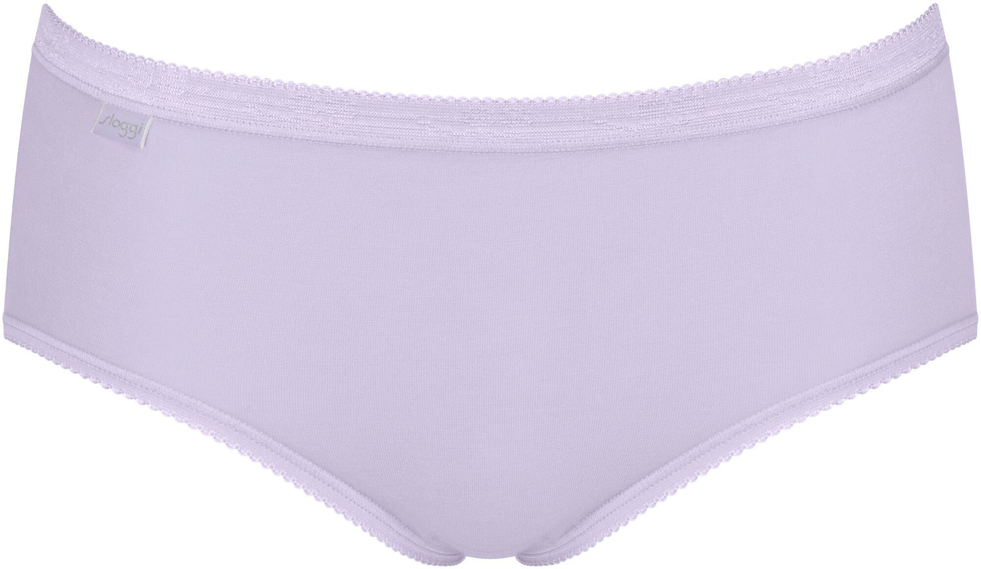 sloggi Midislip »Basic+«, (3er Pack), Baumwollmix, klassischer Stil, mittelhoher Bund, Softnähte