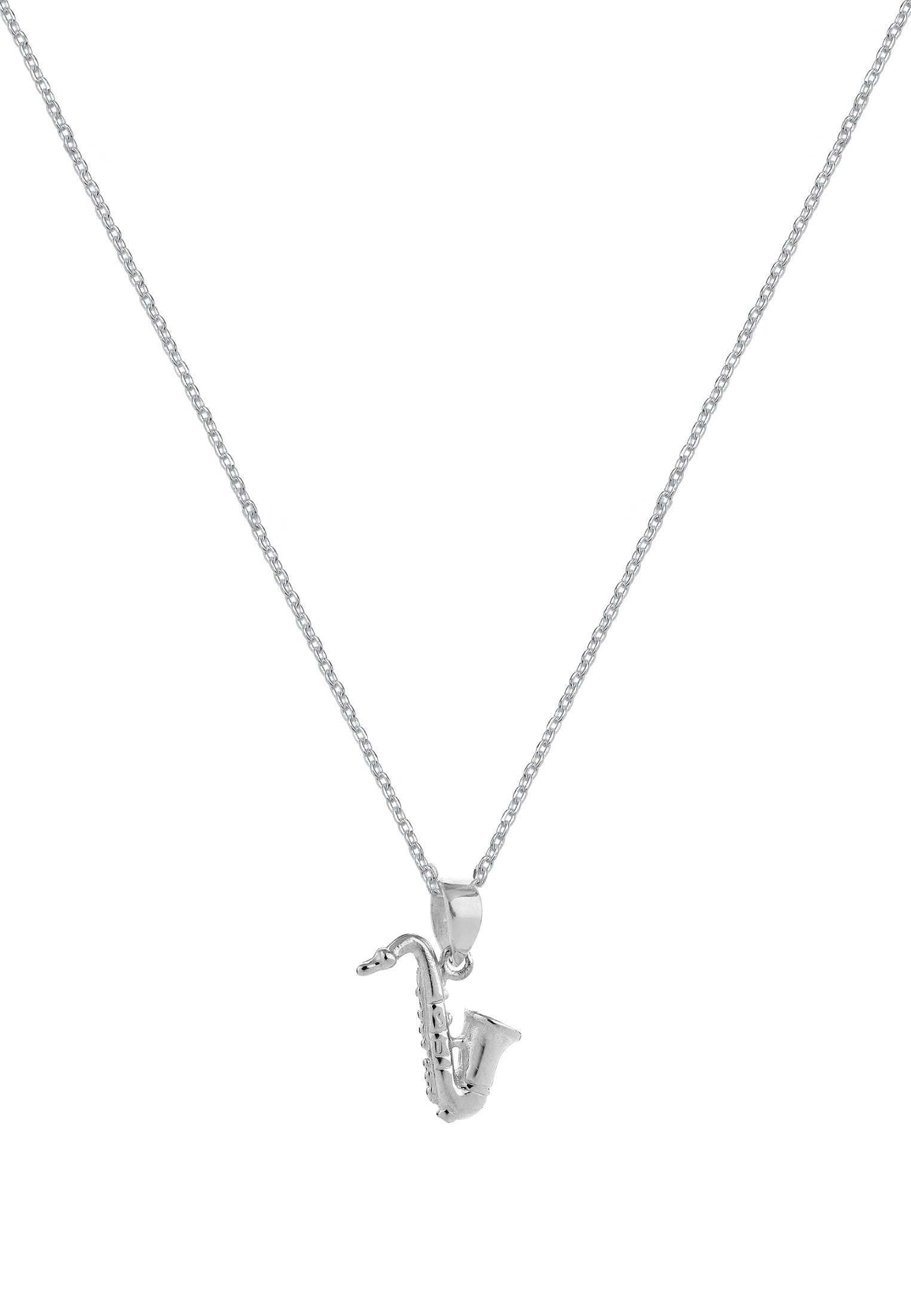 Nenalina Kette mit Anhänger »Saxophon Symbol Musik Instrument 925 Silber«