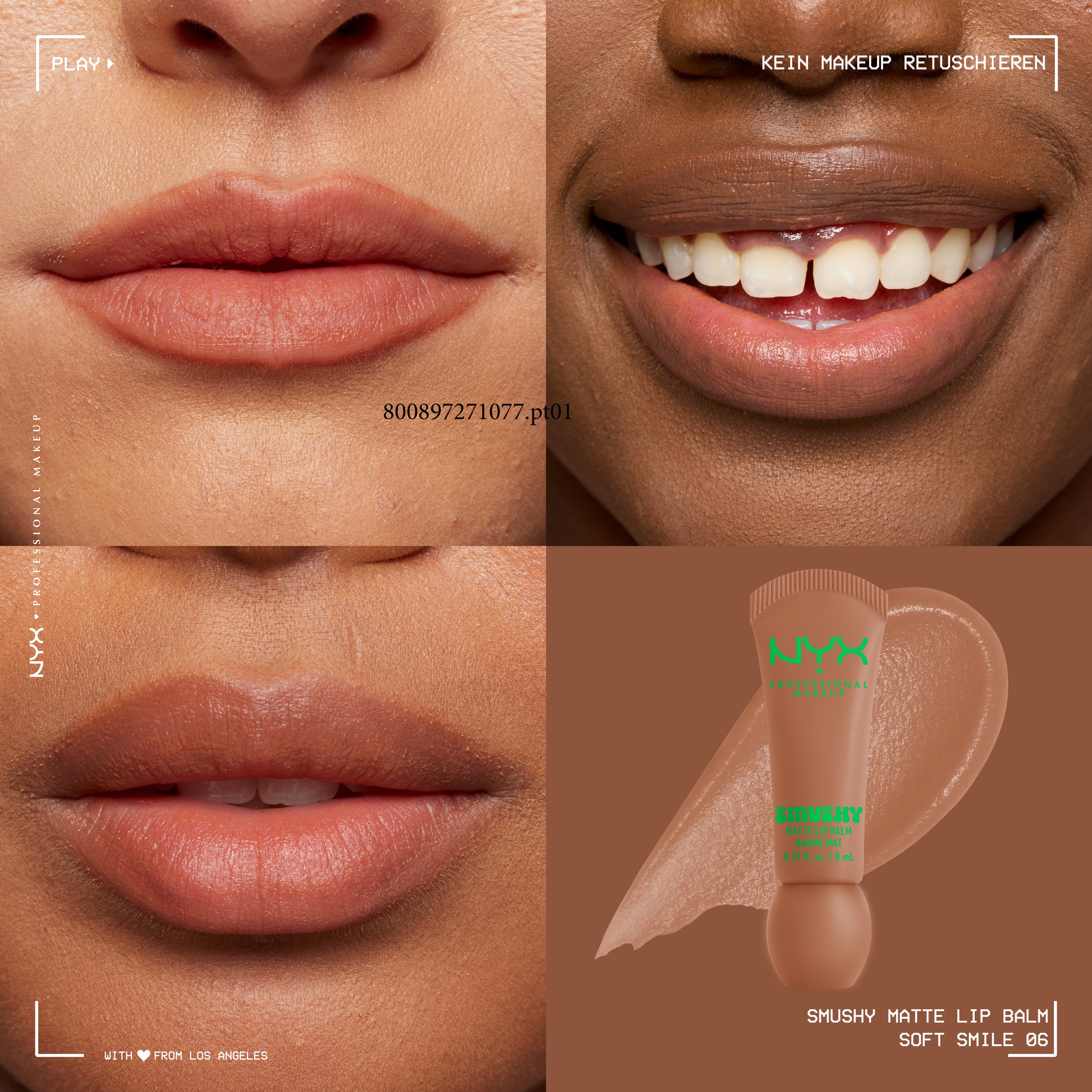 NYX PROFESSIONAL MAKEUP Lippenbalsam »SMUSHY MATTE LIP BALM« jeder der Farbtöne hat einen einzigartigen, süßen Duft