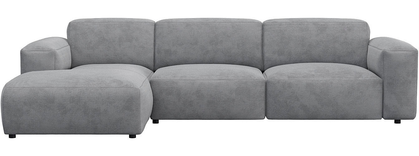 FLEXLUX Ecksofa »Lucera bequem und komfortabel durch hochwertigen Sitzaufba günstig online kaufen