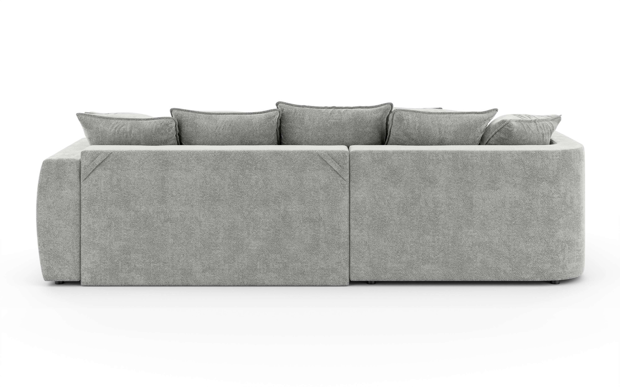 INOSIGN Ecksofa »Kahekili, Schlafsofa mit Bettkasten, Maße B/T/H: 255/181/90/ cm«, L-Form mit Wellenunterfederung, 7 Rückenkissen und 2 Zierkissen