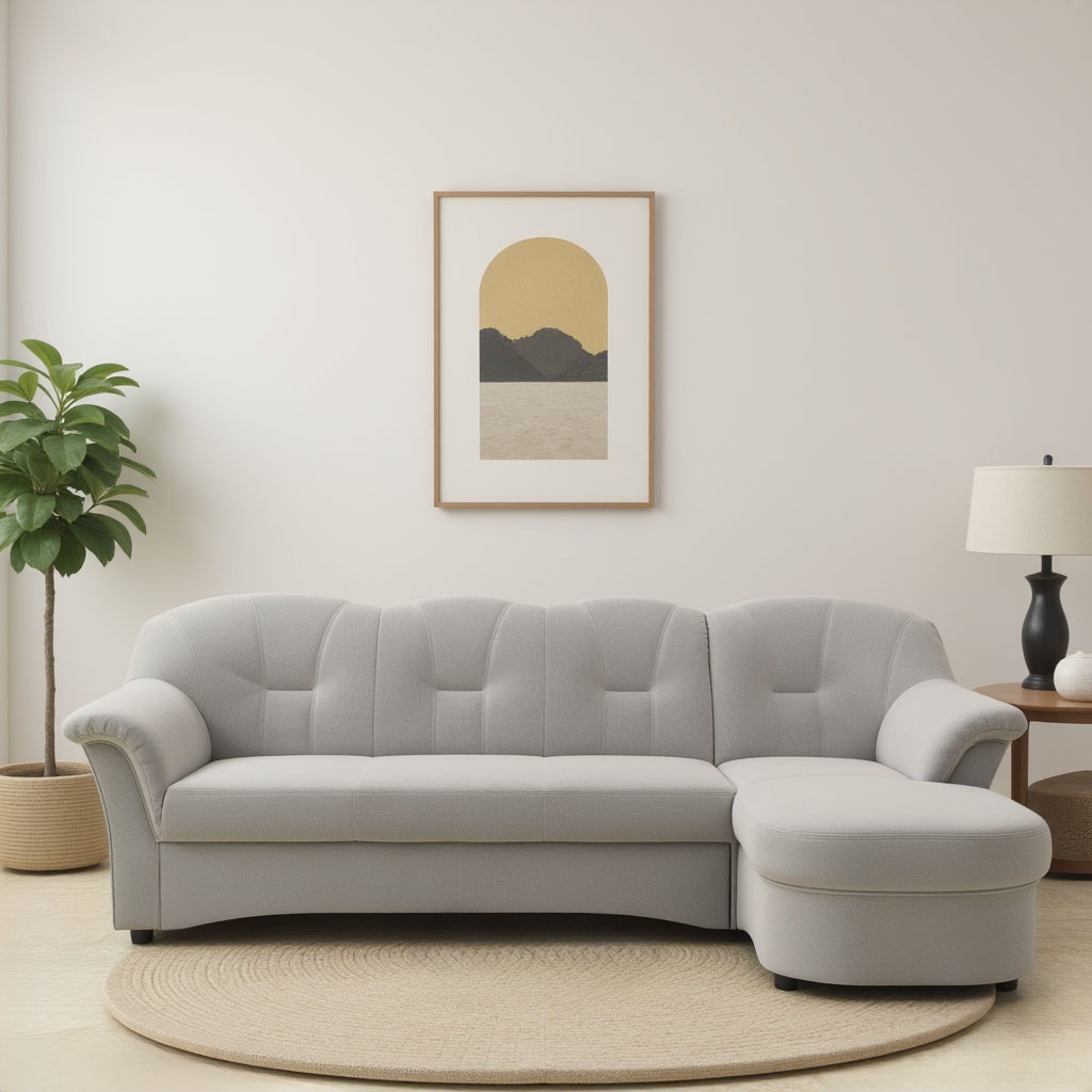 DOMO collection Ecksofa »Flores Schlafsofa, B/T/H: 233/142/86 cm, L-Form«, günstig online kaufen