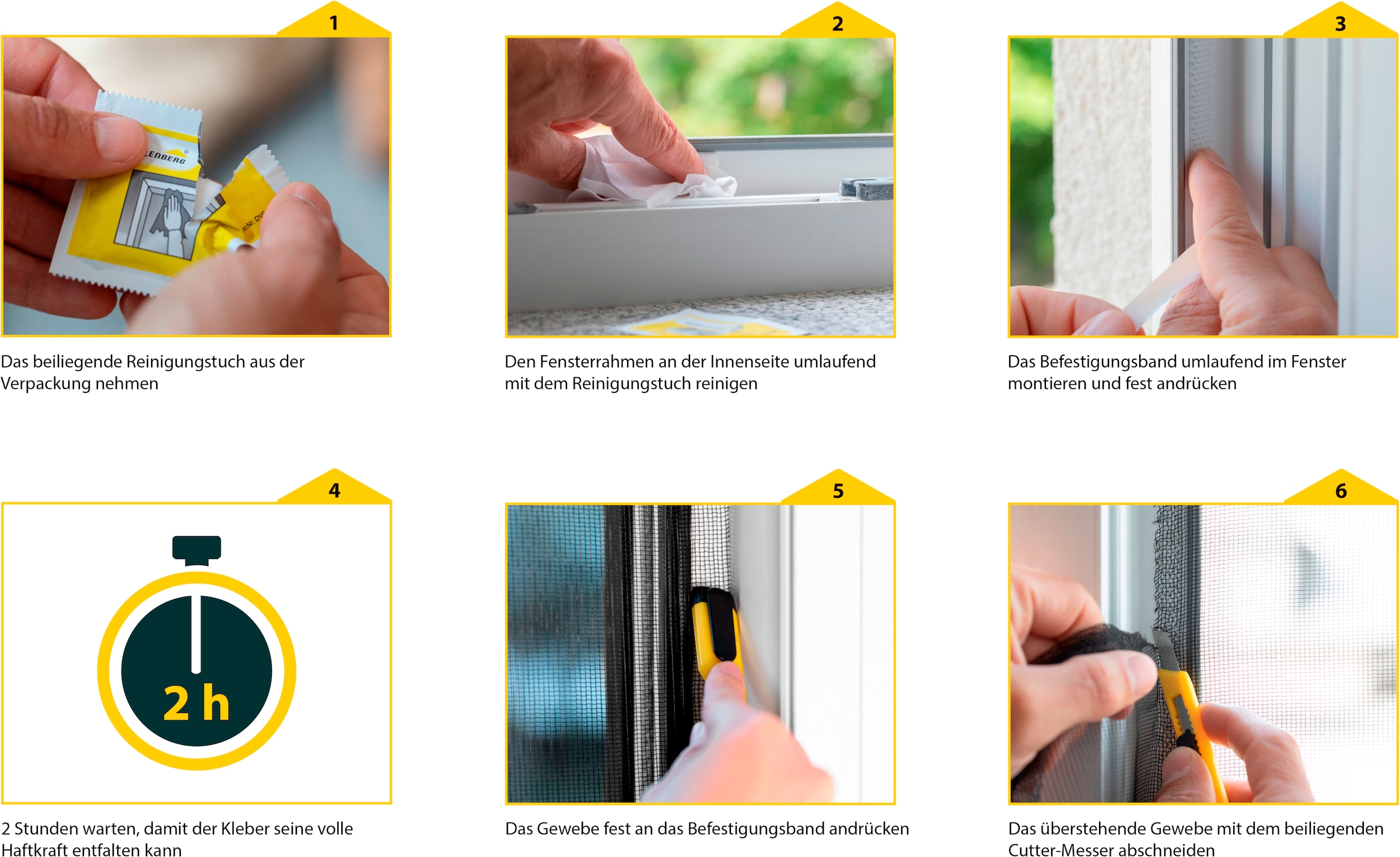 SCHELLENBERG Fliegengitter-Gewebe »für bodentiefe Fenster und Türen«, Insektenschutz ohne bohren, 130 x 230 cm, anthrazit