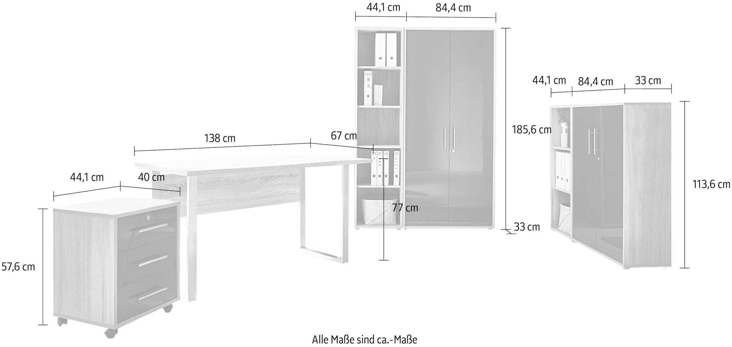 BMG Möbel Büromöbel-Set