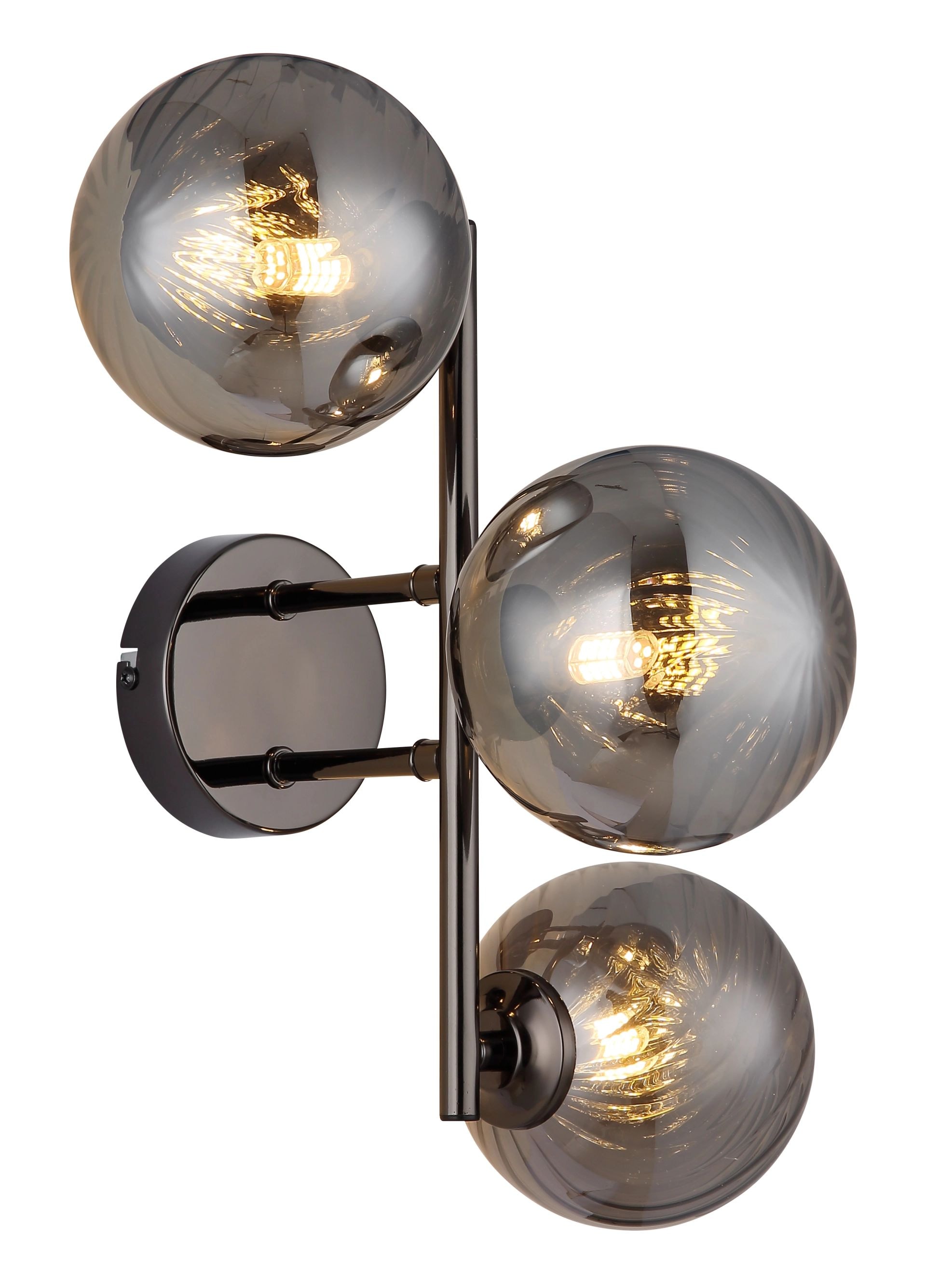 GLOBO LIGHTING LED Wandleuchte »CONOR«, 3 flammig, Leuchtmittel G9 | ohne Leuchtmittel, Glaskugeln