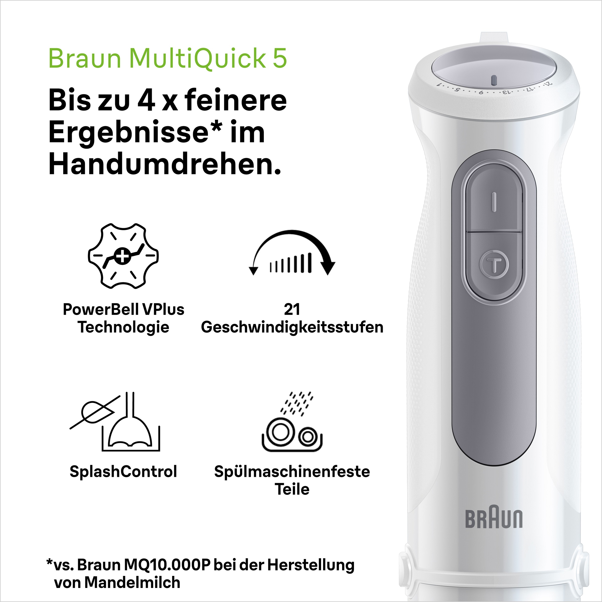 Braun Stabmixer »MultiQuick MQ 50201 M«, 1000 W