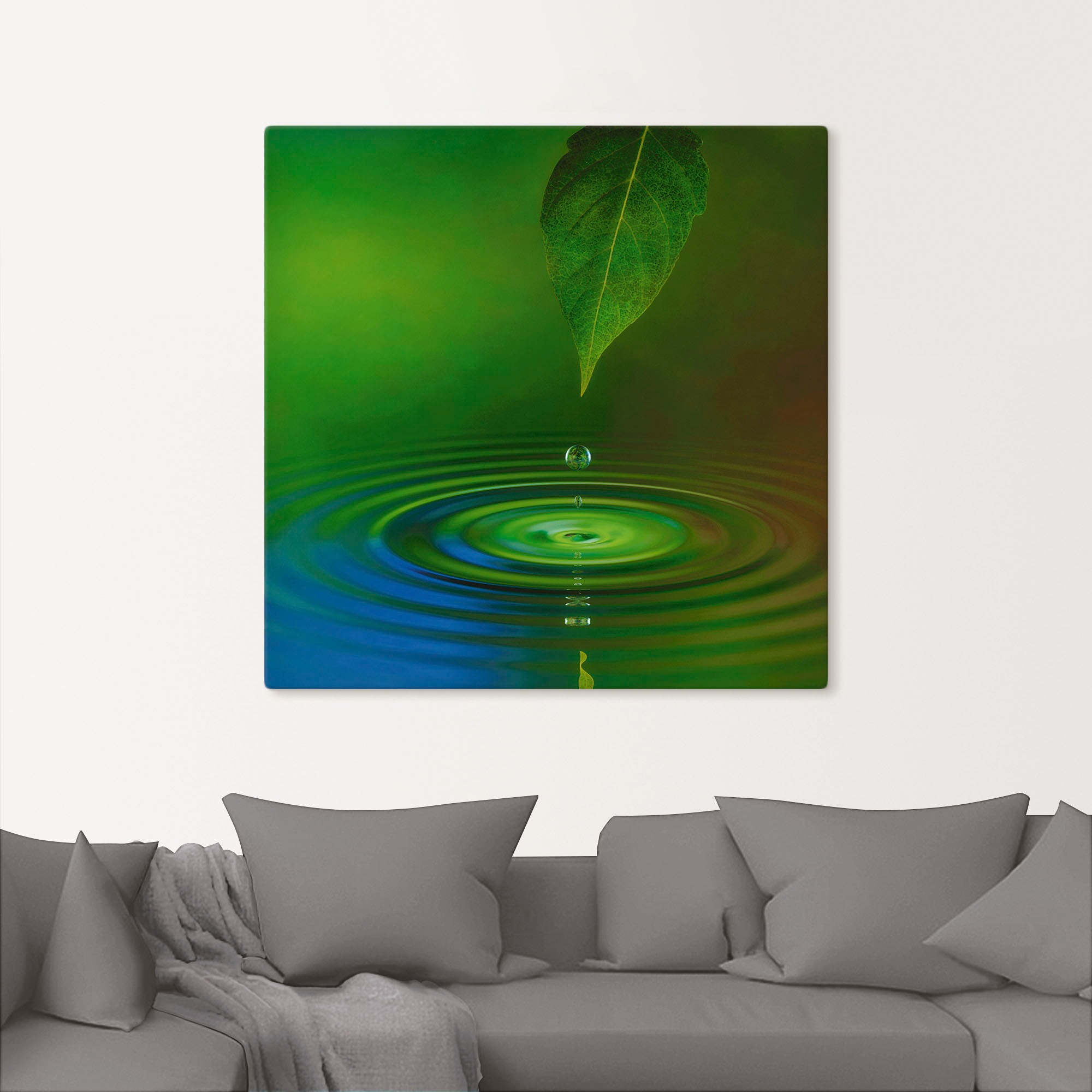 Artland Wandbild "Wassertropfen", Zen, (1 St.), als Alubild, Outdoorbild, L günstig online kaufen