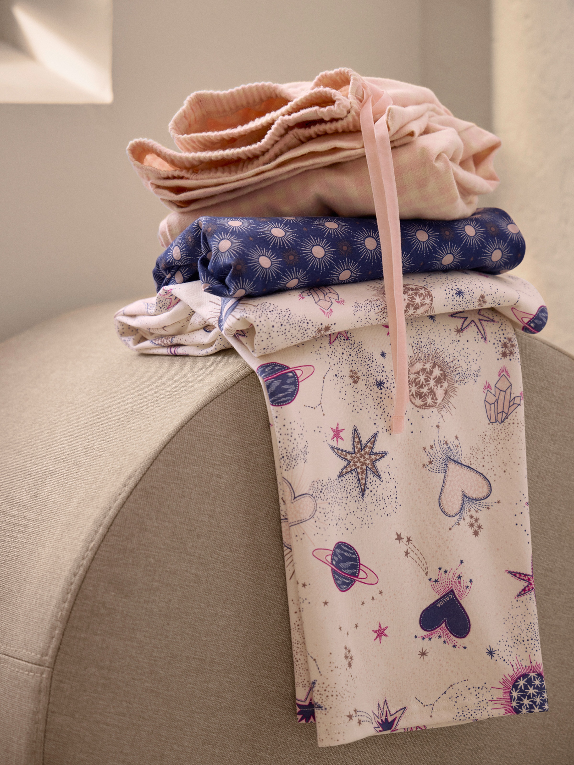 CALIDA Pyjamahose »Favourites Holiday«  Cotton, Flanell-Qualität, Relaxed Fit, wärmend, Gummizug