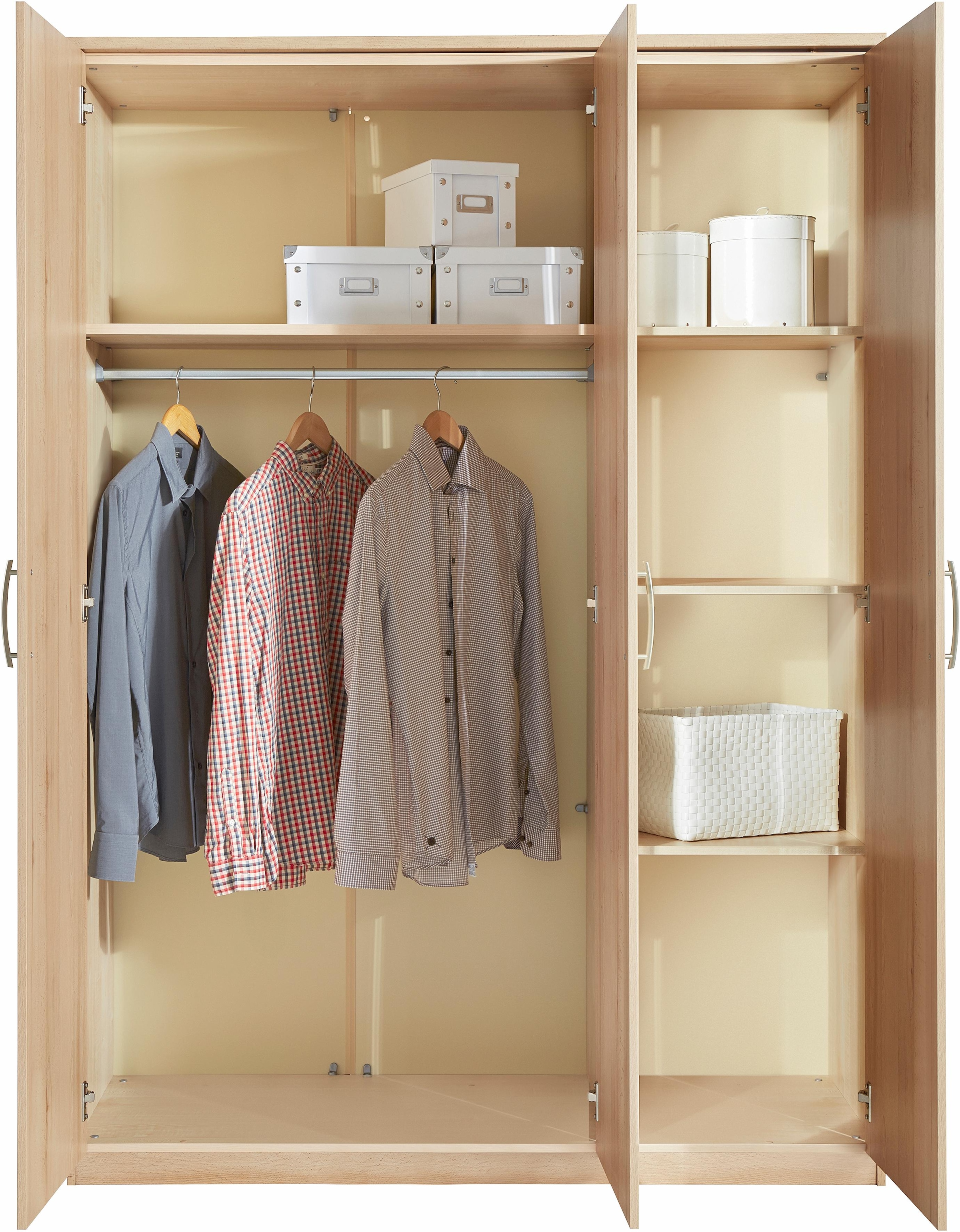 priess Kleiderschrank »Husum« mit dekorativen Kranz, wahlweise mit Schubkästen