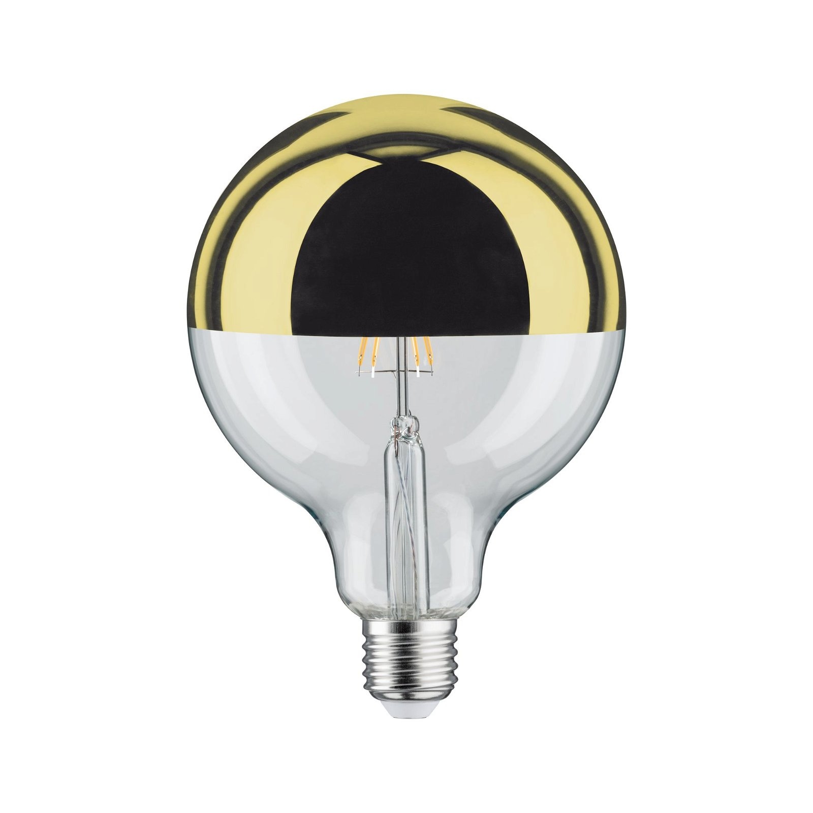 Paulmann LED-Leuchtmittel »G125 Kopfspiegel 600lm 2700K 6,5W 230V gold«, 1 St., Warmweiß