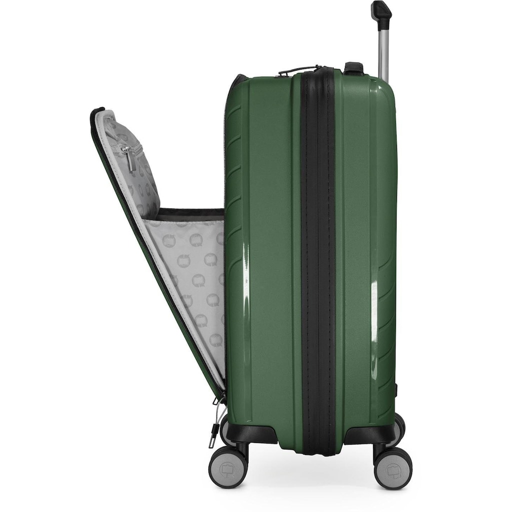 Hauptstadtkoffer Hartschalen-Trolley »TXL, 55 cm, dunkelgrün«, 4 Rollen