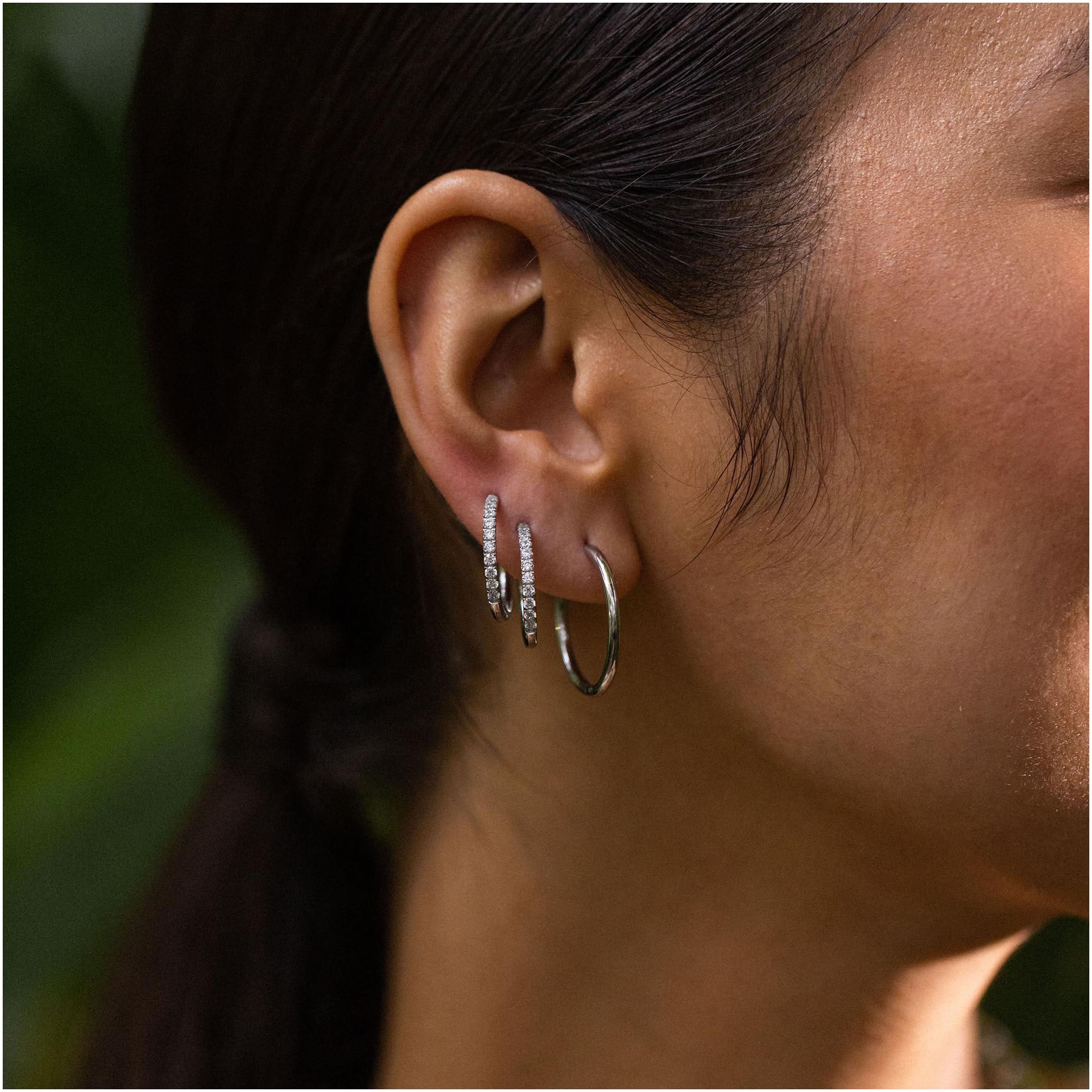Purelei Creolen-Set »Schmuck Geschenk Lovely Glitter Ohrring-Set, 23081«, (Set, 4 tlg.), mit Zirkonia (synth.)