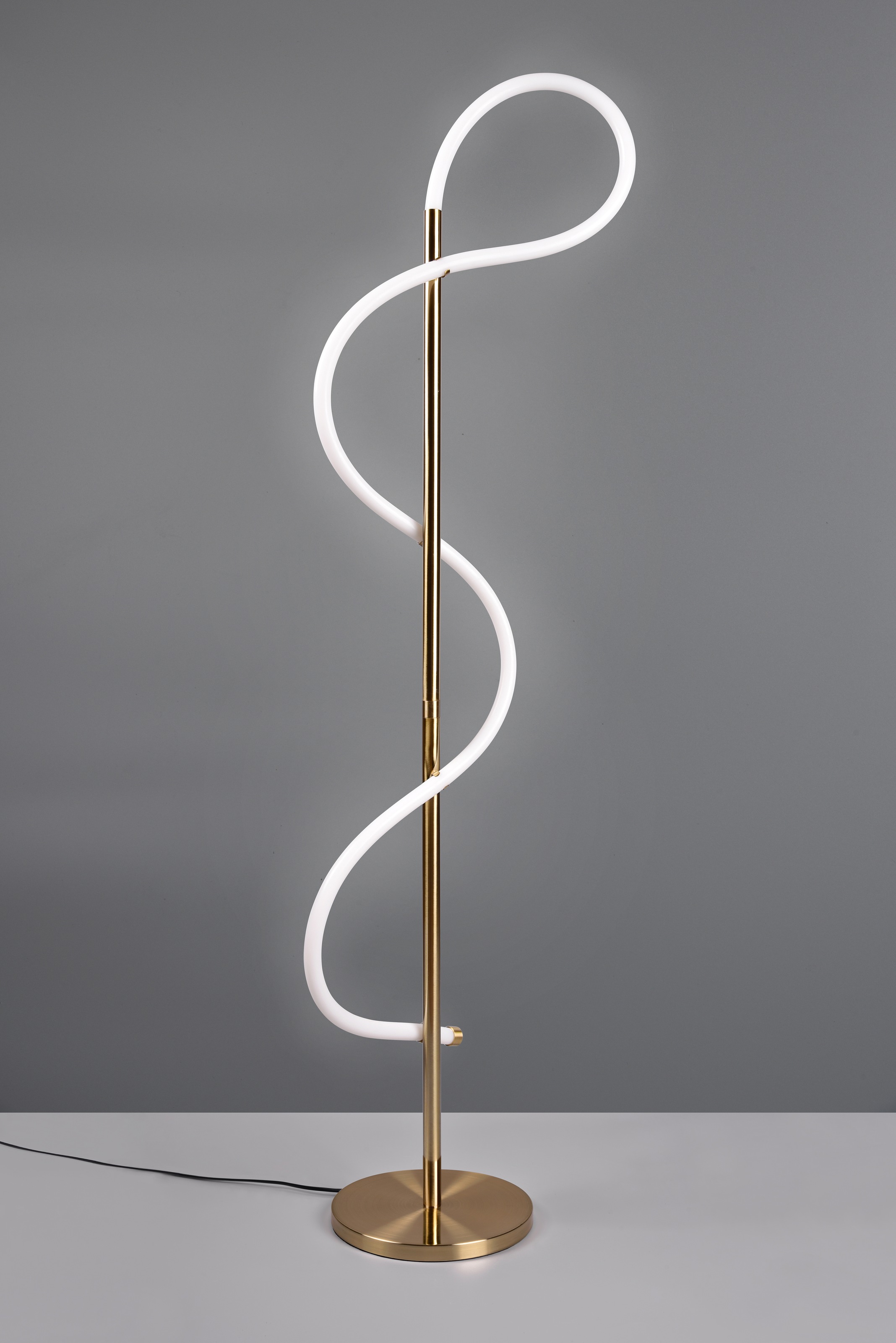 Röhre, 1 »Cecile«, mit dimmbar geschwungener LED Stehleuchte flammig-flammig, LED mit online Stehlampe bestellen Fußschalter Leonique
