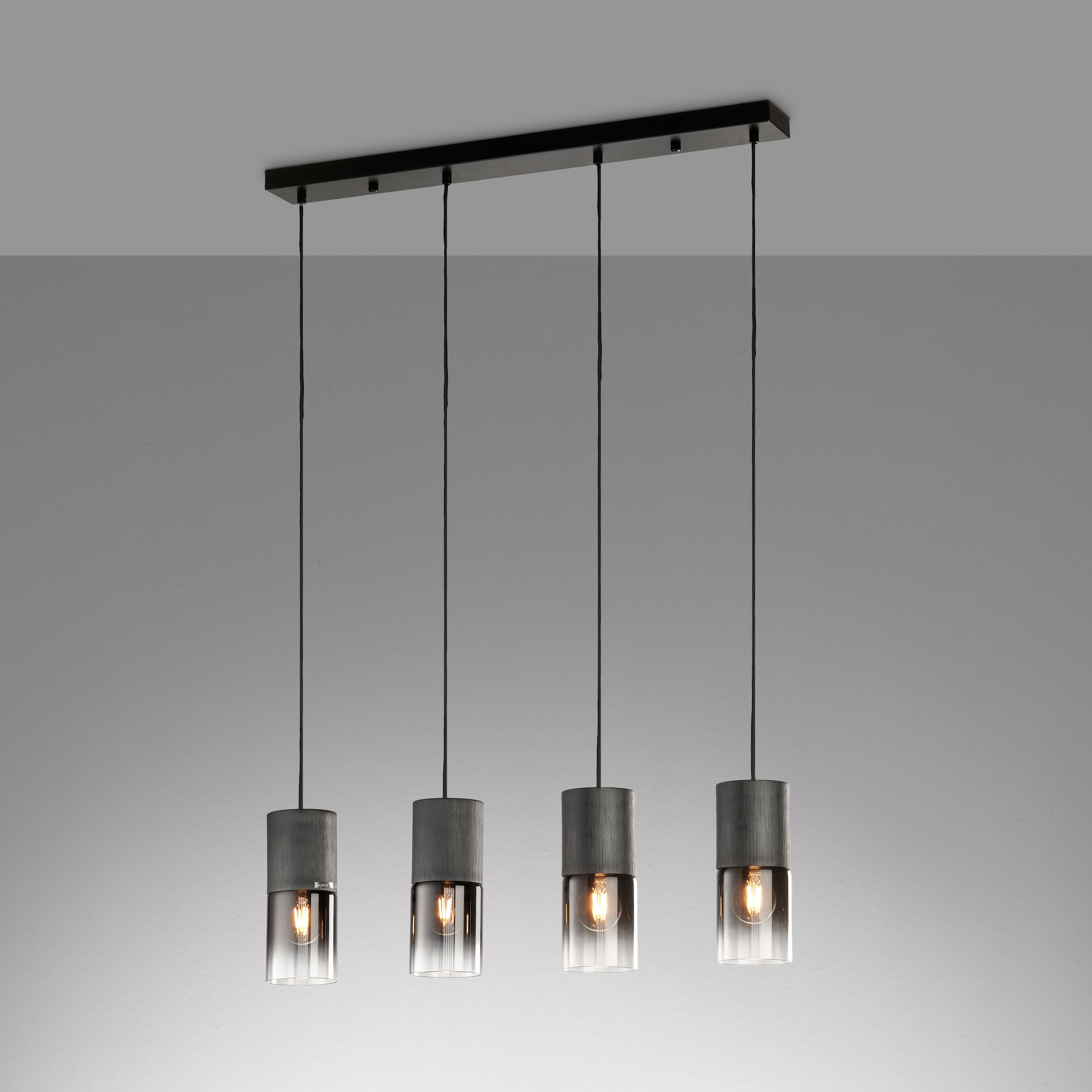 TRIO Leuchten Pendelleuchte »ROBIN« E27 1 Stk. Hängelampe 4-flammig, höhenverstellbar, Glasschirme Ø 10 cm, Esszimmer