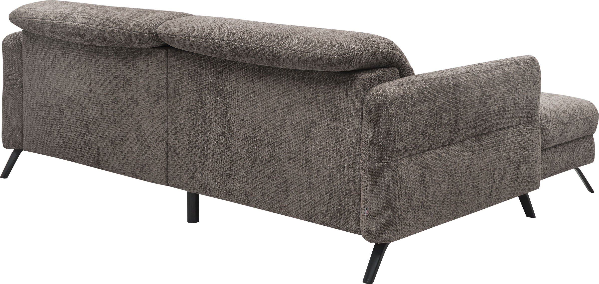 set one by Musterring Ecksofa »SO 4400 V«, wahlweise mit motorischer Bettfunktion & Kopfverstellung, Fuß schwarz