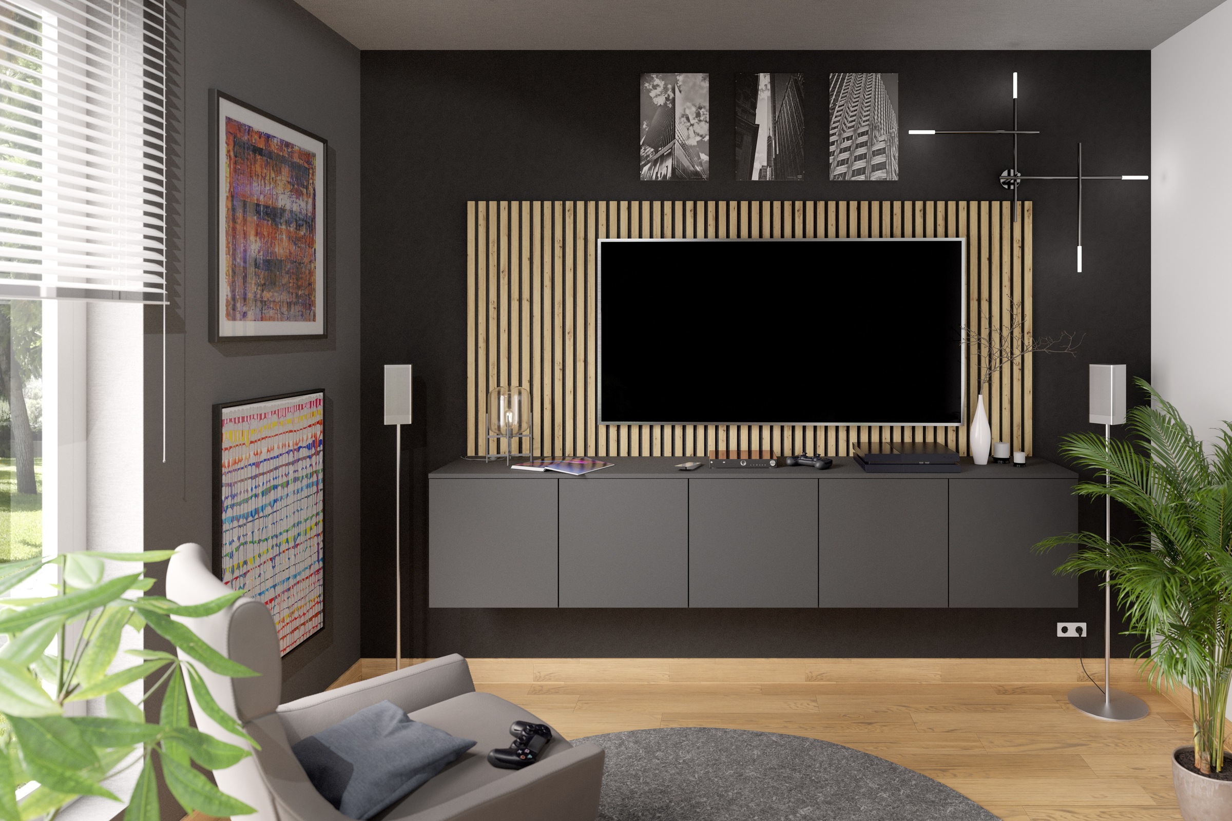 BASIC by Balculina Wandboard »Deko« 4 Stk. tlg. Im 4er-Set, B/H je 31x133 c günstig online kaufen