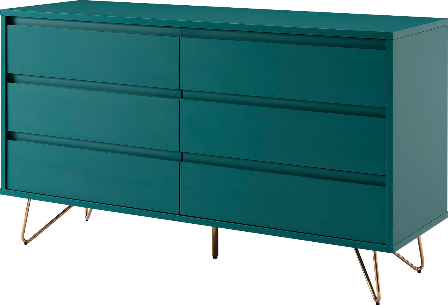 SalesFever Kommode »Bolton Design Sideboard mit Stauraum« Haarnadelbeine au günstig online kaufen