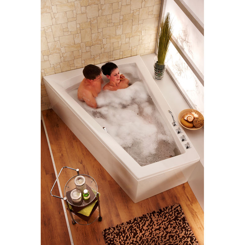 OTTOFOND Badewanne »Galia II« Höhe 50 cm verstellbare Füße für 2 Personen, mit Fußgestell, Lieferung ohne Frontschürze weiß